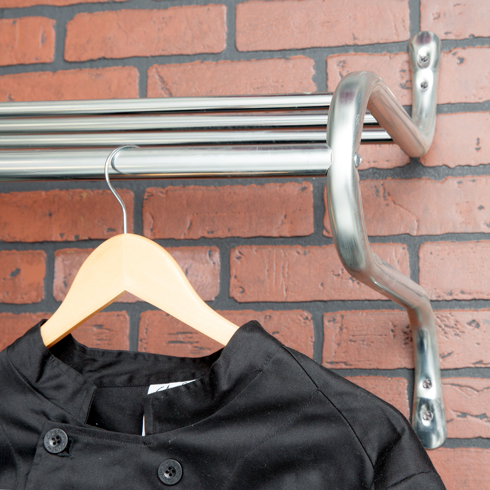 CSL 105648 Deluxe 48" Wall Mount Coat / Hat Rack with Support Bar