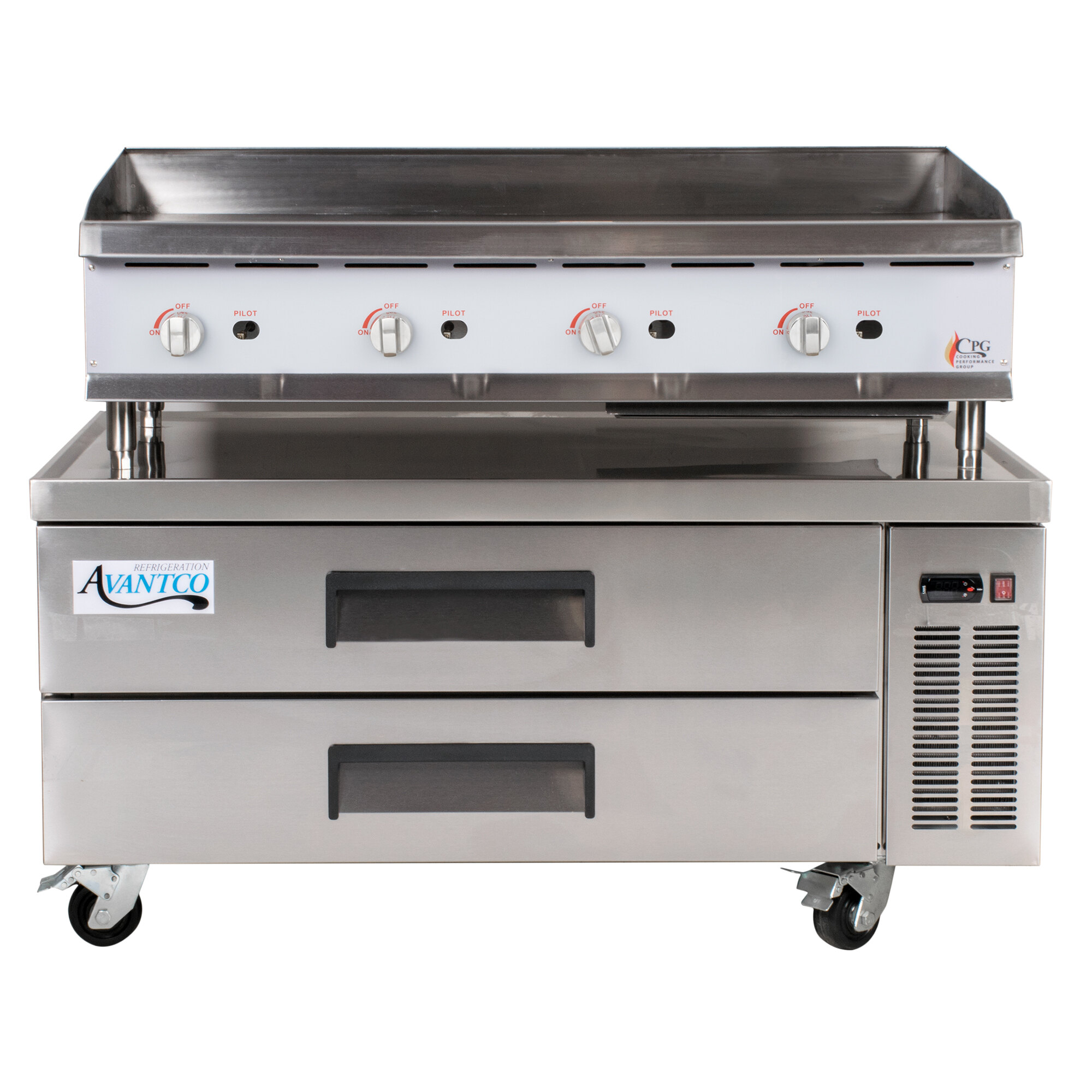 Cooking Performance Group 48GMRBNL 48" Gas Countertop Griddle with