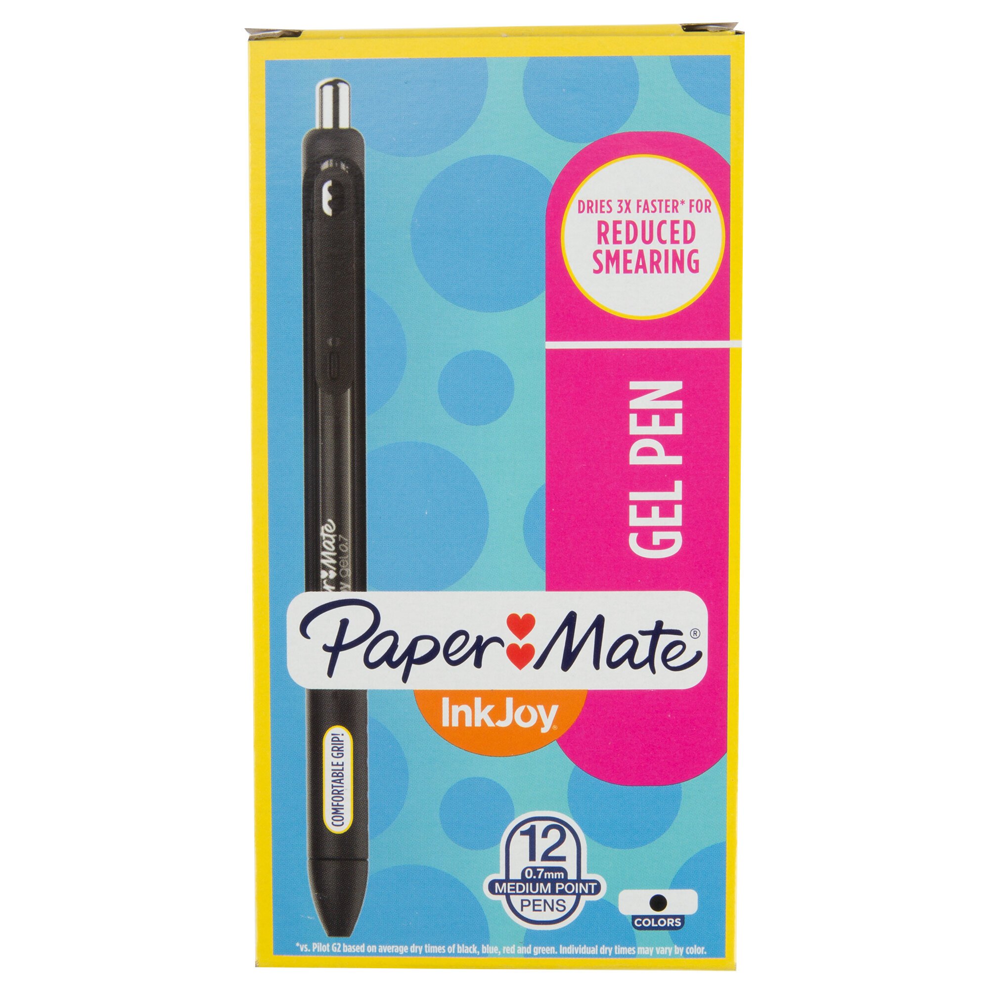 Paper Mate 1951719 InkJoy Black Ink with Black Barrel 0.7mm Retractable ...