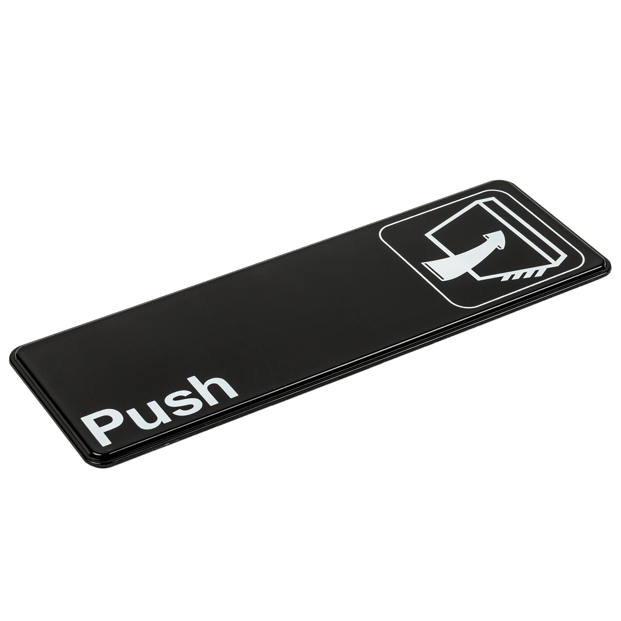 Push Sign - Black and White, 9