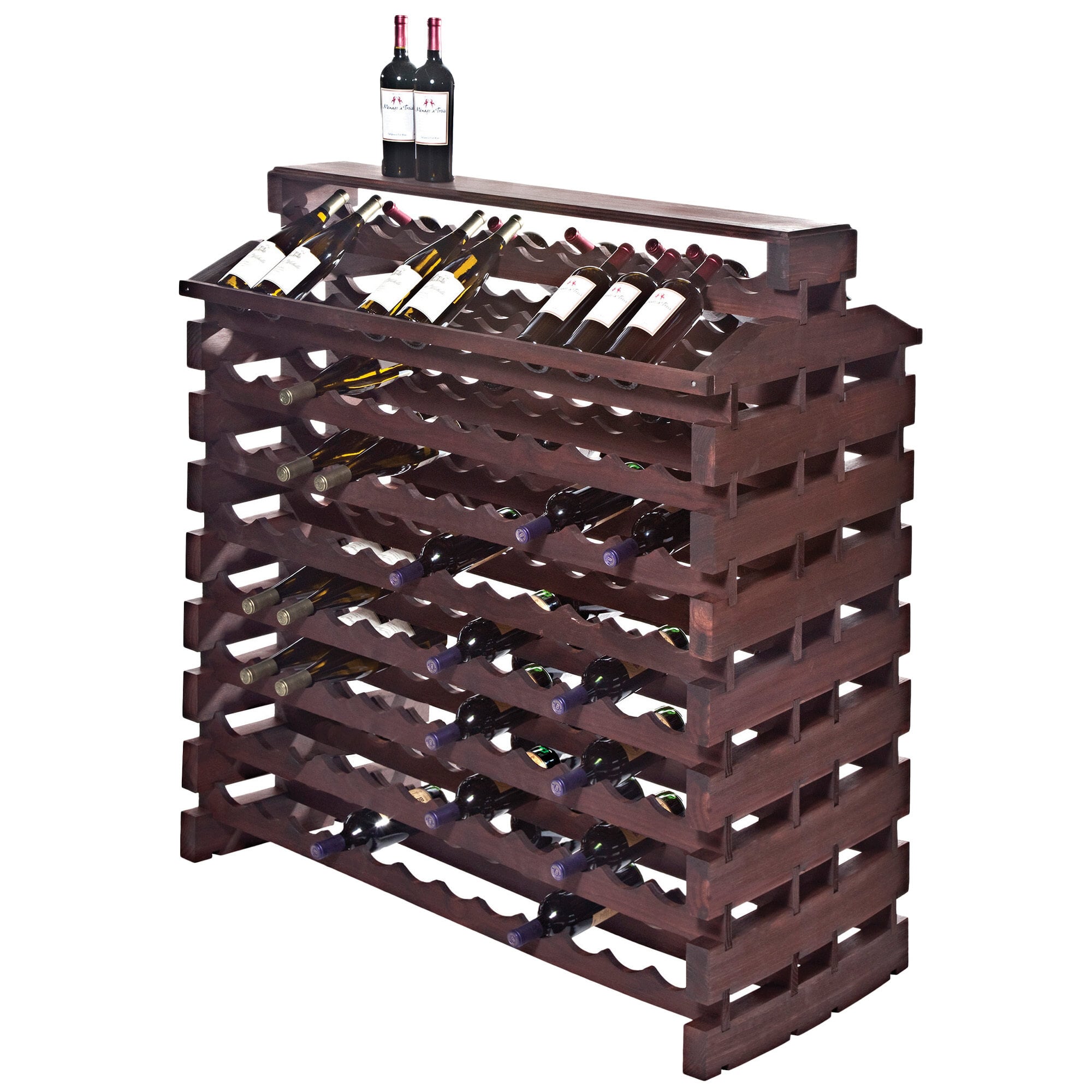 Franmara IF192DXS Modularack Pro Island Deluxe 192 Bottle Stained