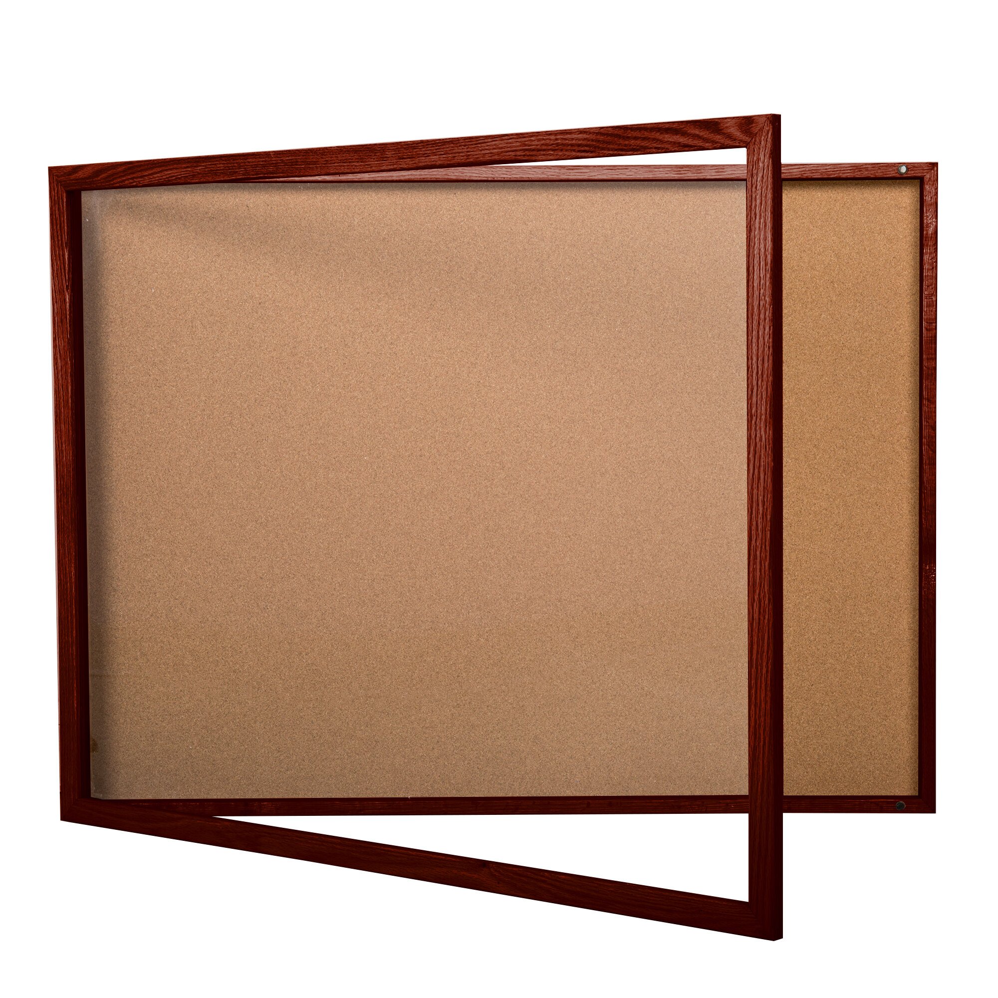 Aarco CBC3648S 36" x 48" Enclosed Hinged Souvenir and Memorabilia