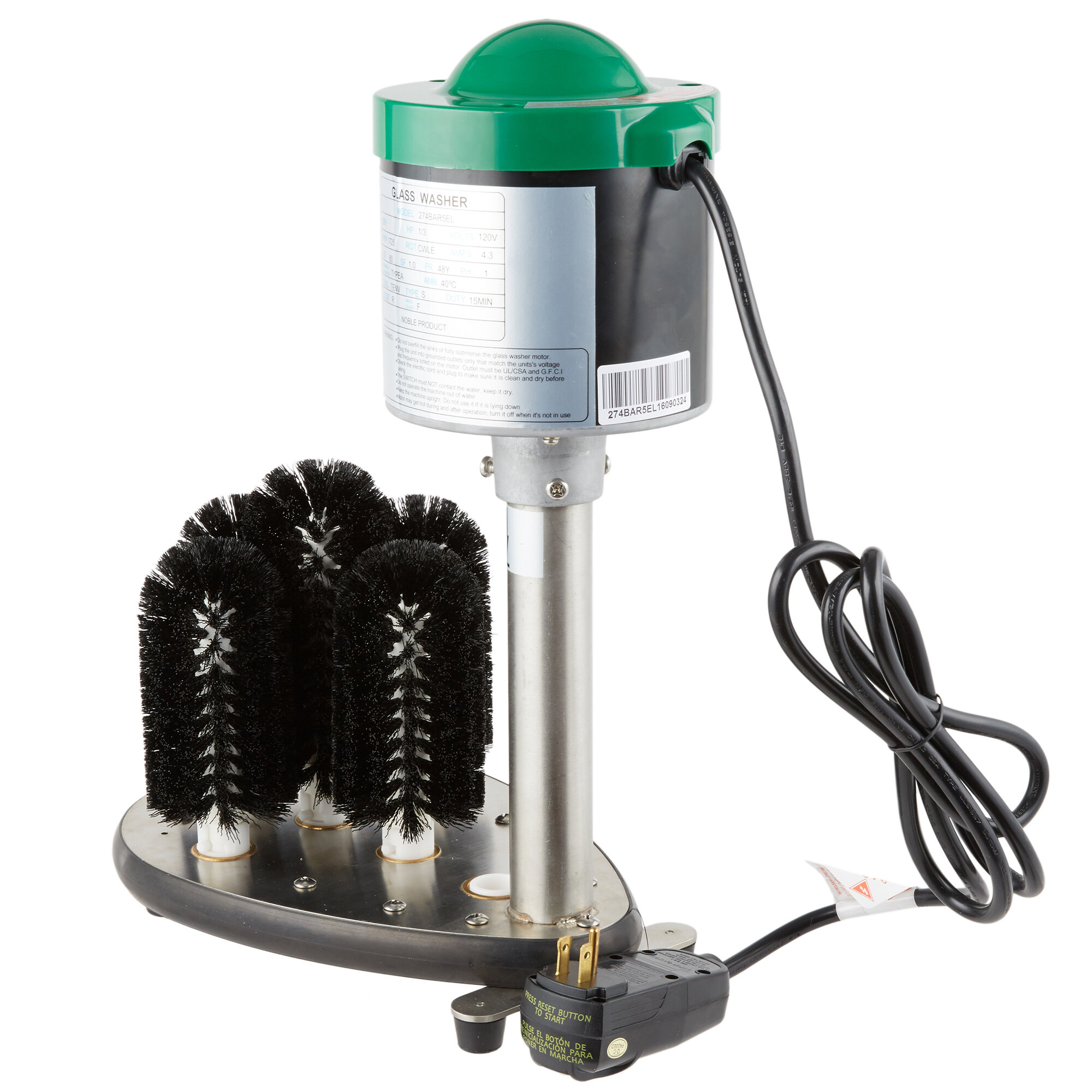 Noble Products Green Monster LightDuty Upright Electric Glass Washer
