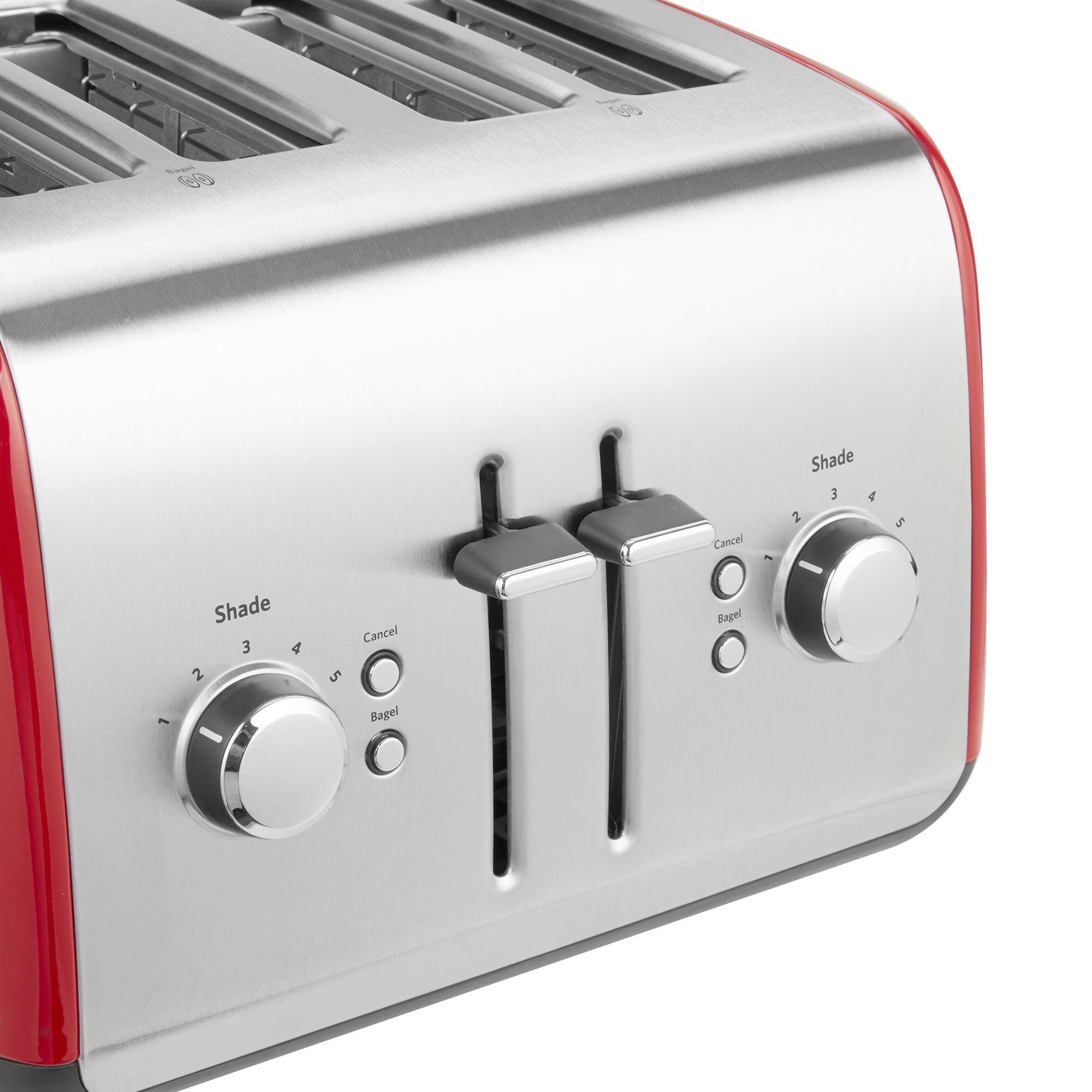 KitchenAid KMT4115ER Empire Red Four Slice Toaster with Manual Lift