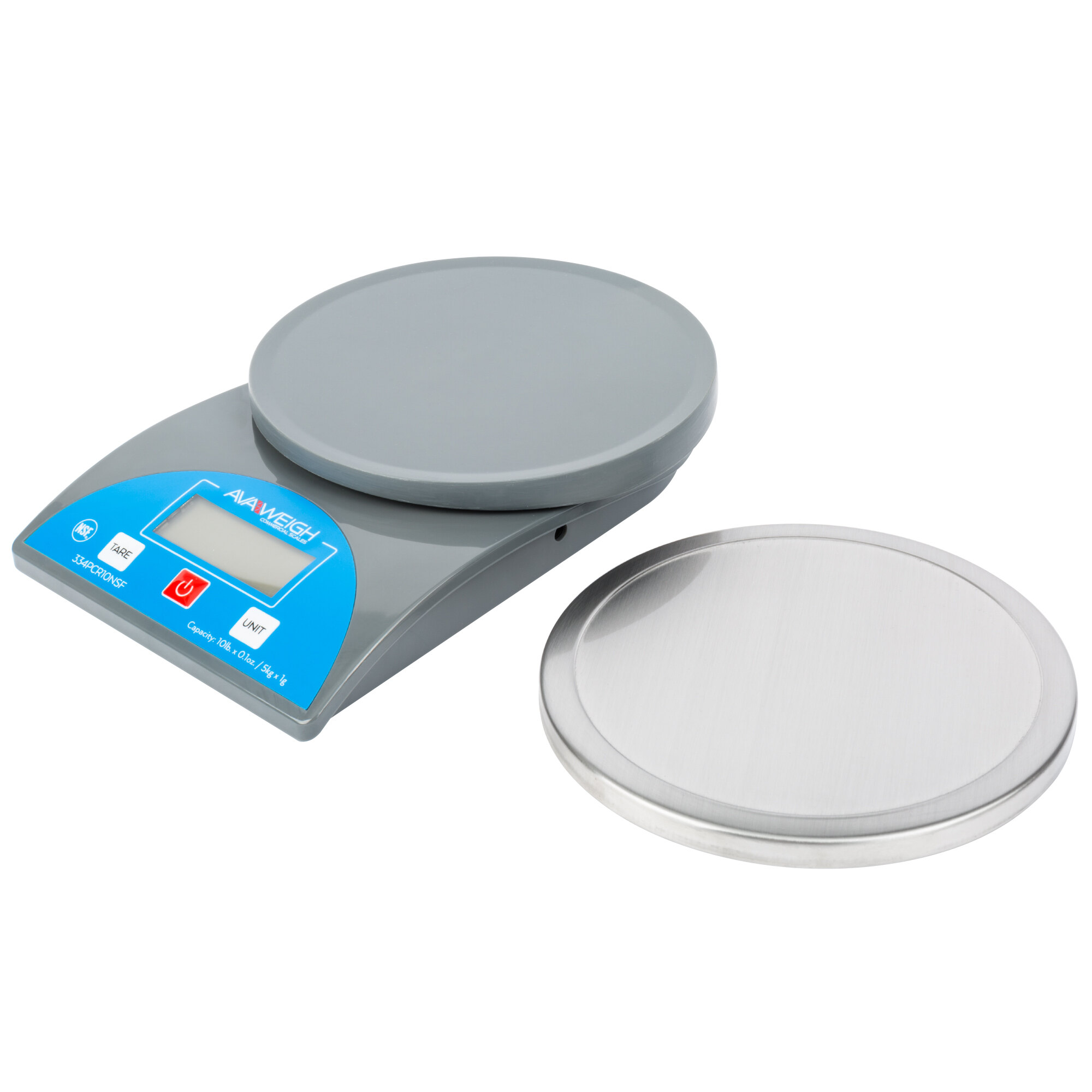 AvaWeigh PCR10 10 lb. Round Digital Portion Control Scale