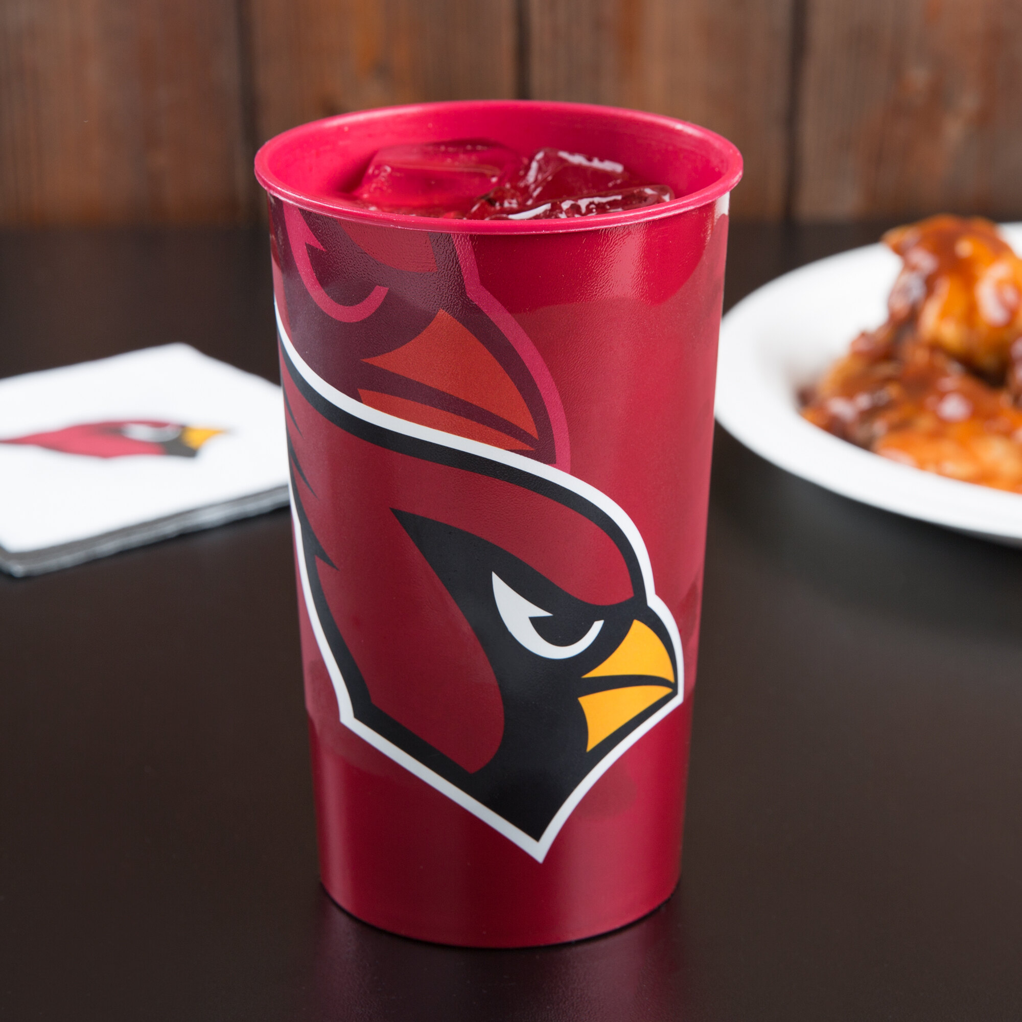 Creative Converting 119501 Arizona Cardinals 22 oz. Plastic Souvenir