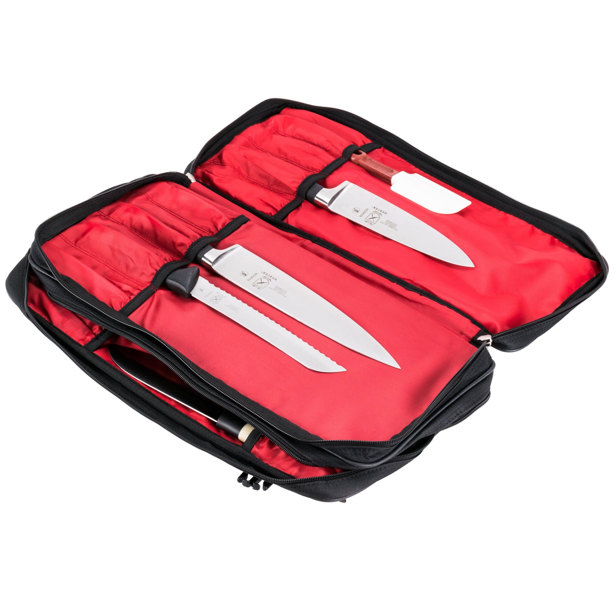 Mercer Culinary M30517M 17 Pocket DoubleZip Knife Case