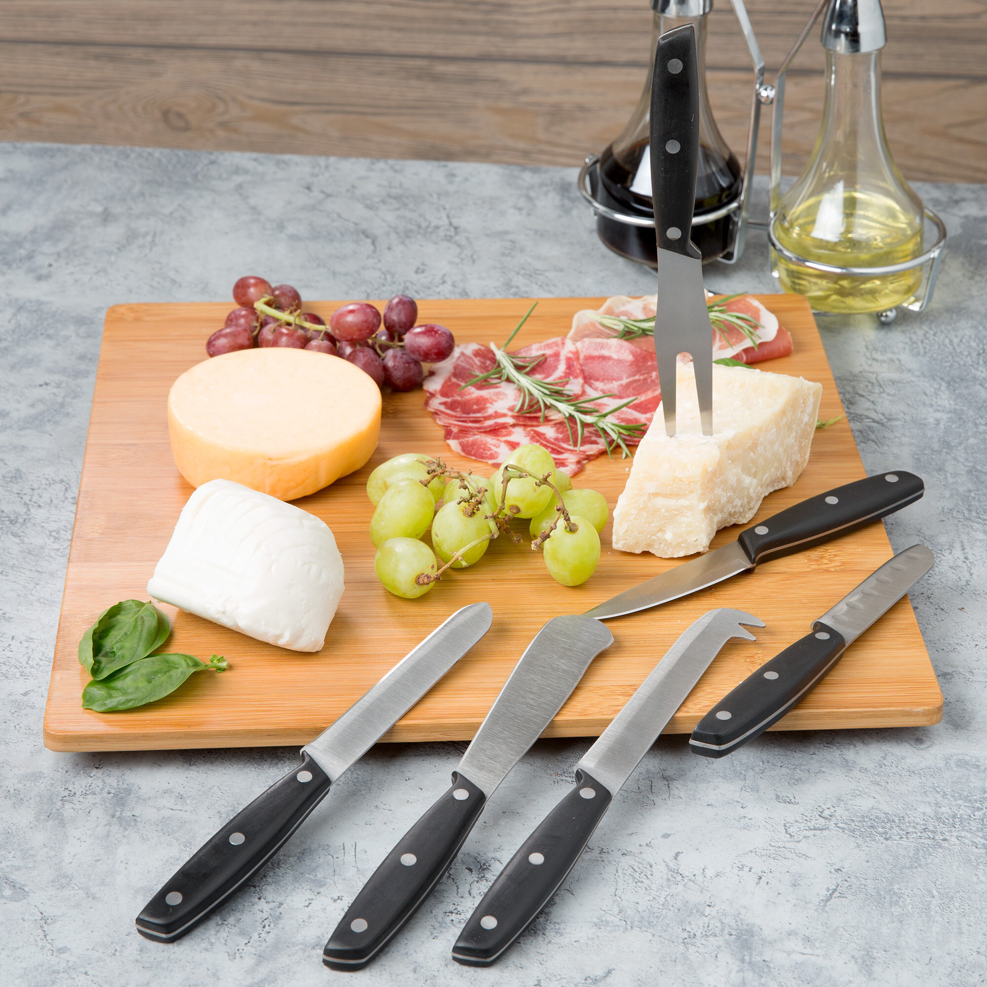 6-Piece Cheese Knife Set with Bakelite Handles