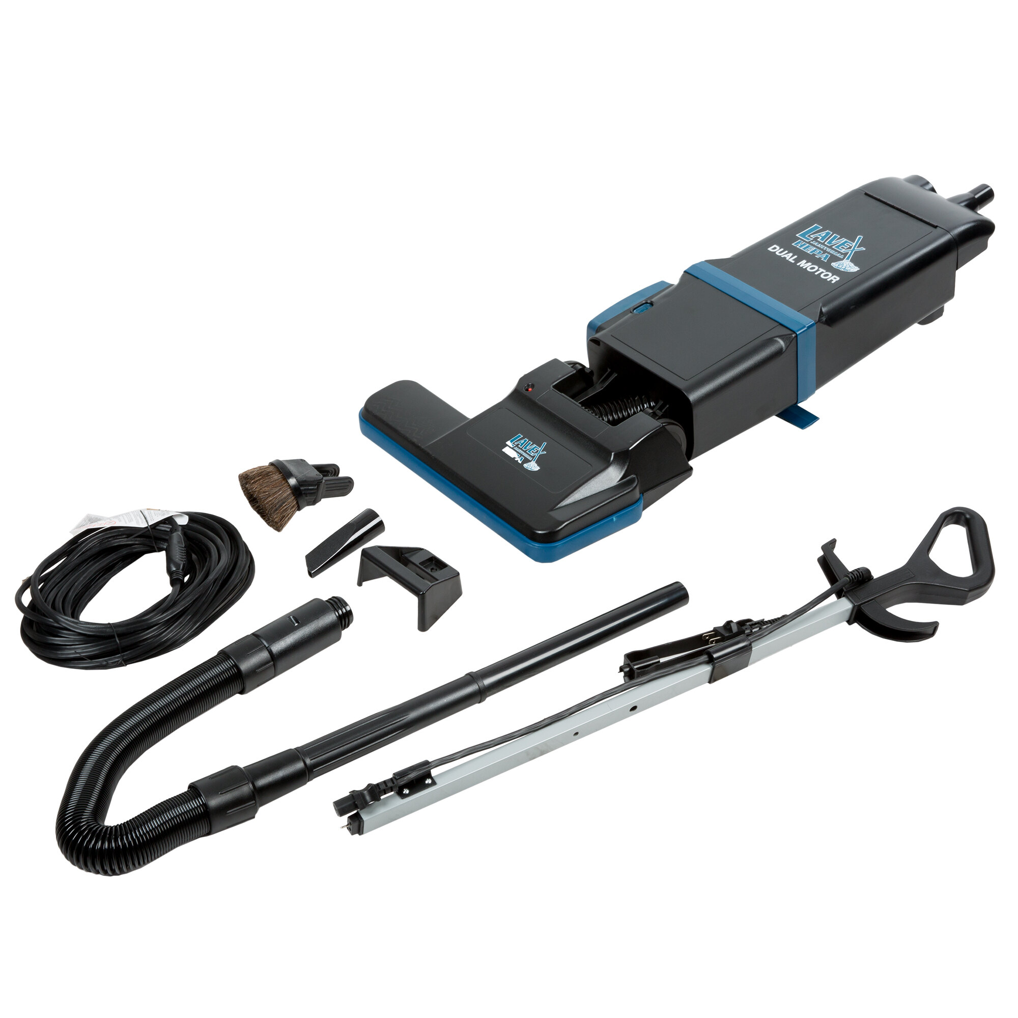 Lavex Janitorial 15" Dual Motor Upright Bagged Vacuum Cleaner with HEPA