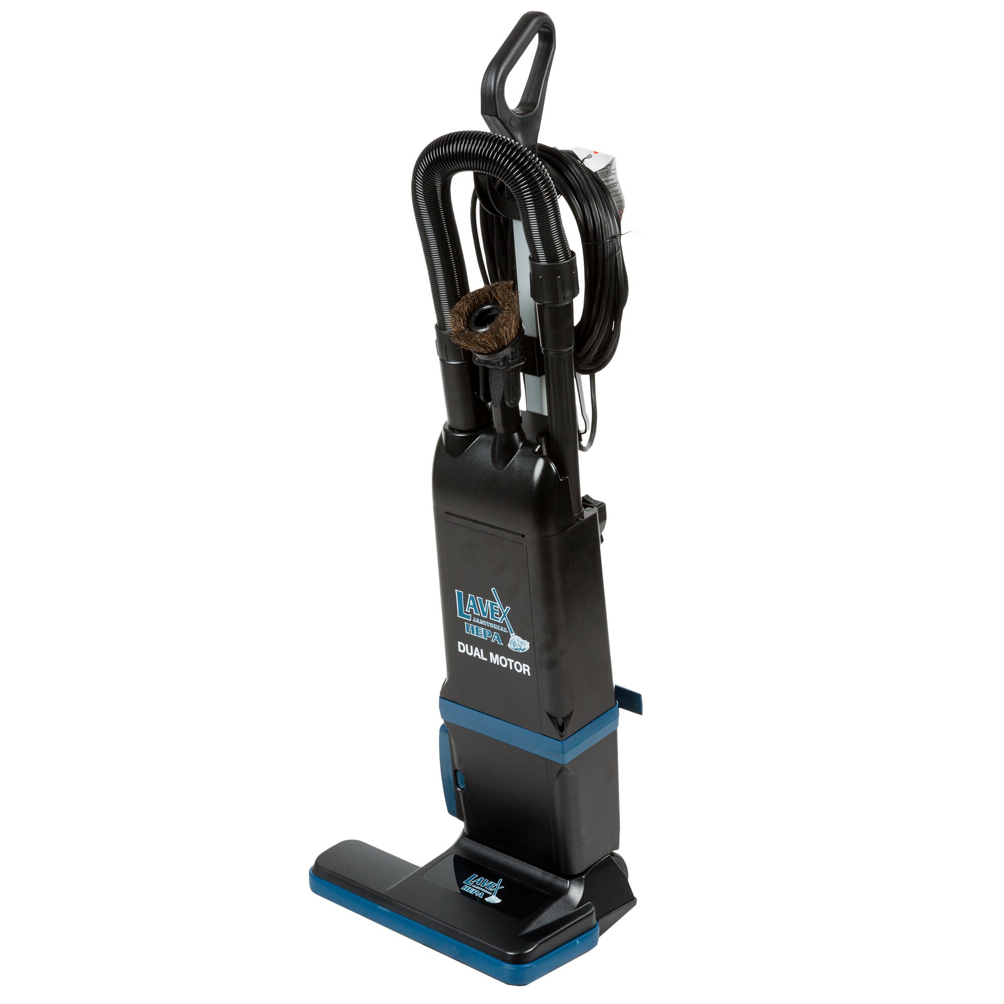 Lavex Janitorial 15" Dual Motor Upright Bagged Vacuum Cleaner with HEPA