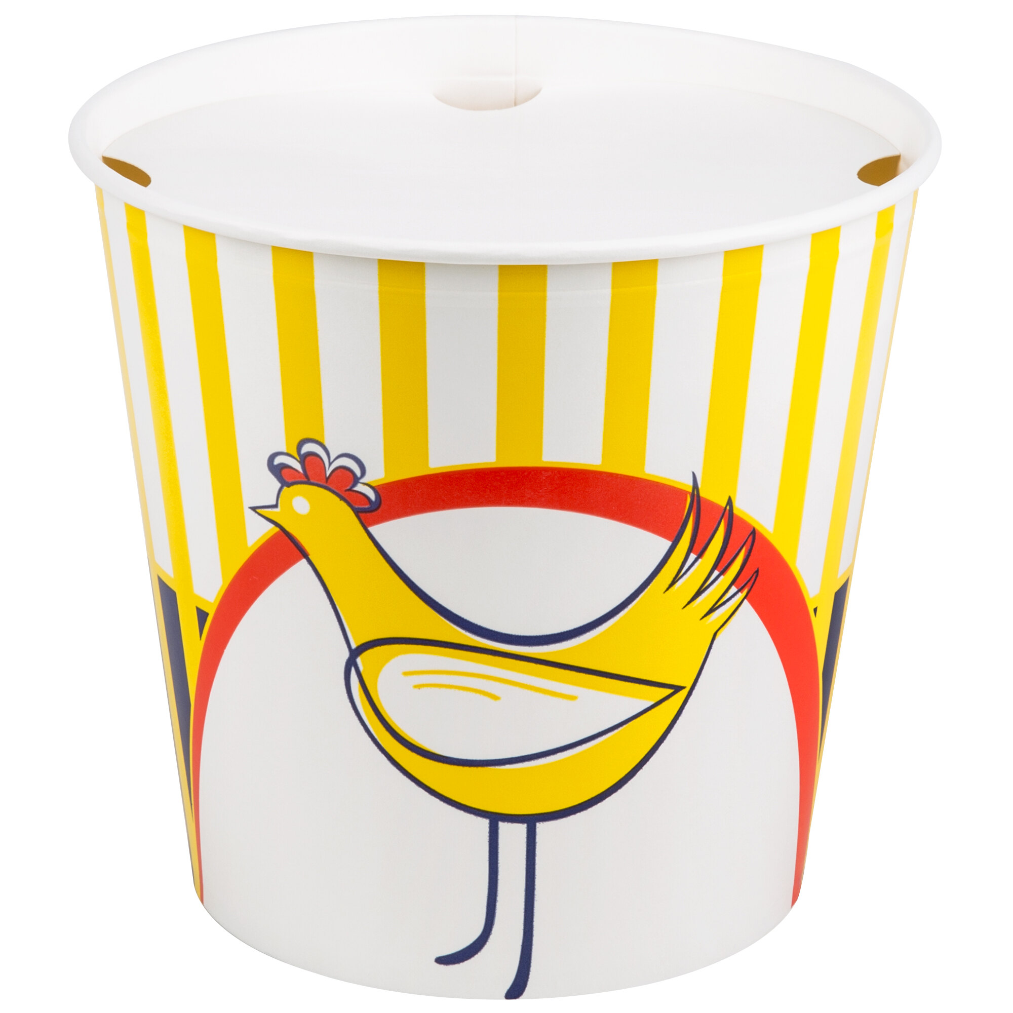 Choice 170 oz. Chicken Bucket with Lid 20/Pack