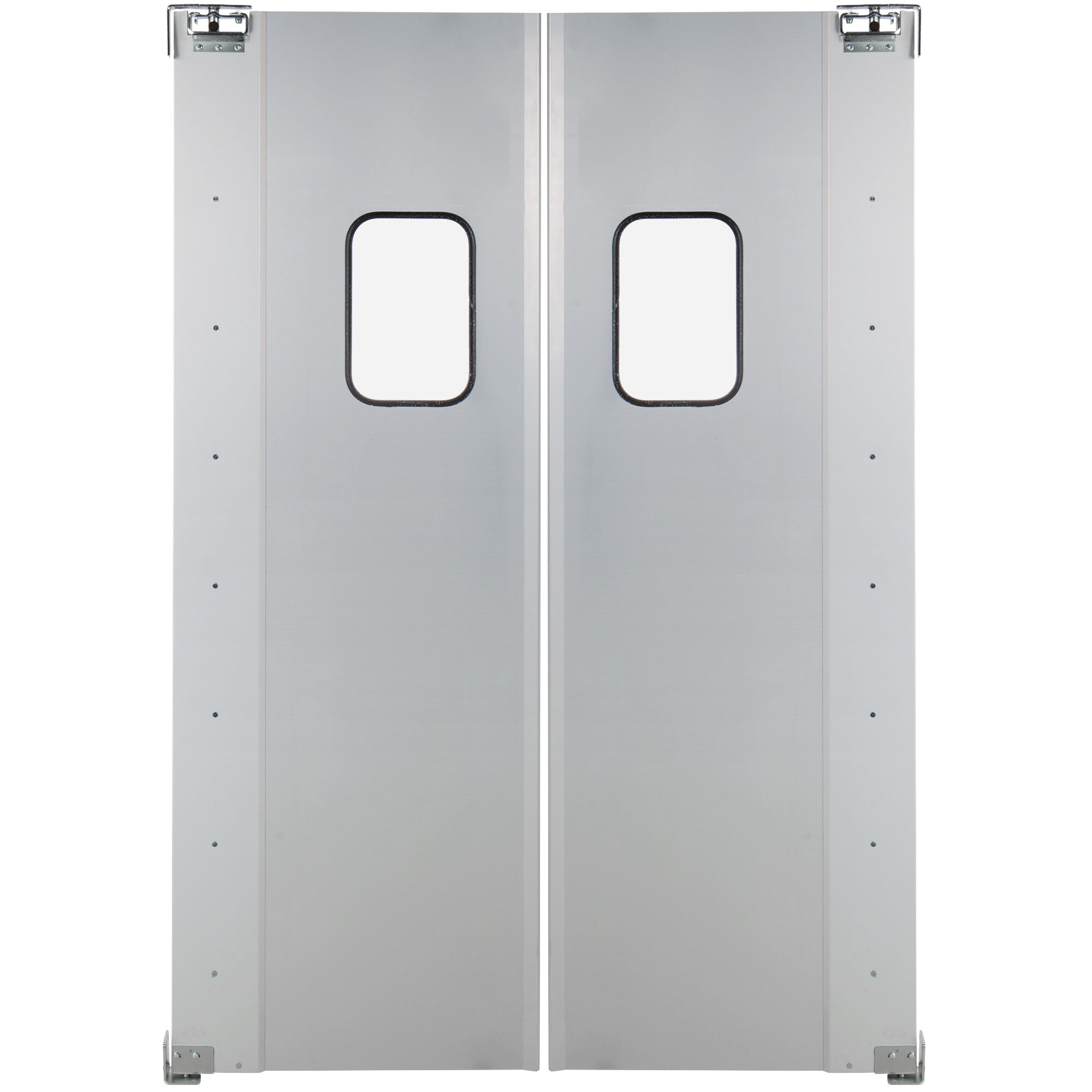 Regency Double Aluminum Swinging Traffic Door with 9" x 14" Window 60