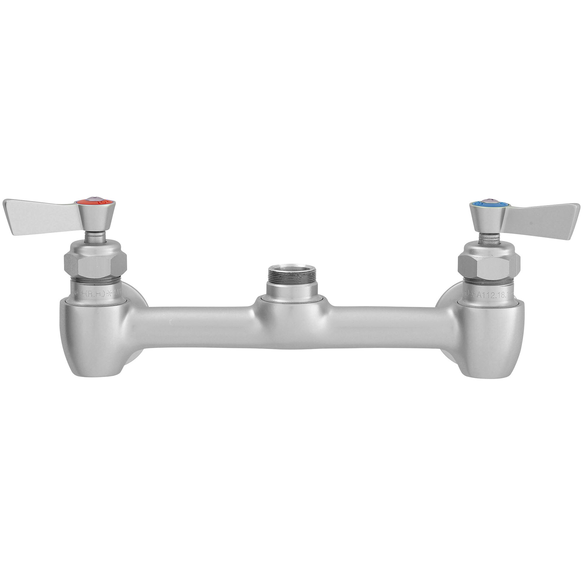 Fisher 61611 Backsplash Mounted 1/2" Stainless Steel Faucet Base with 8