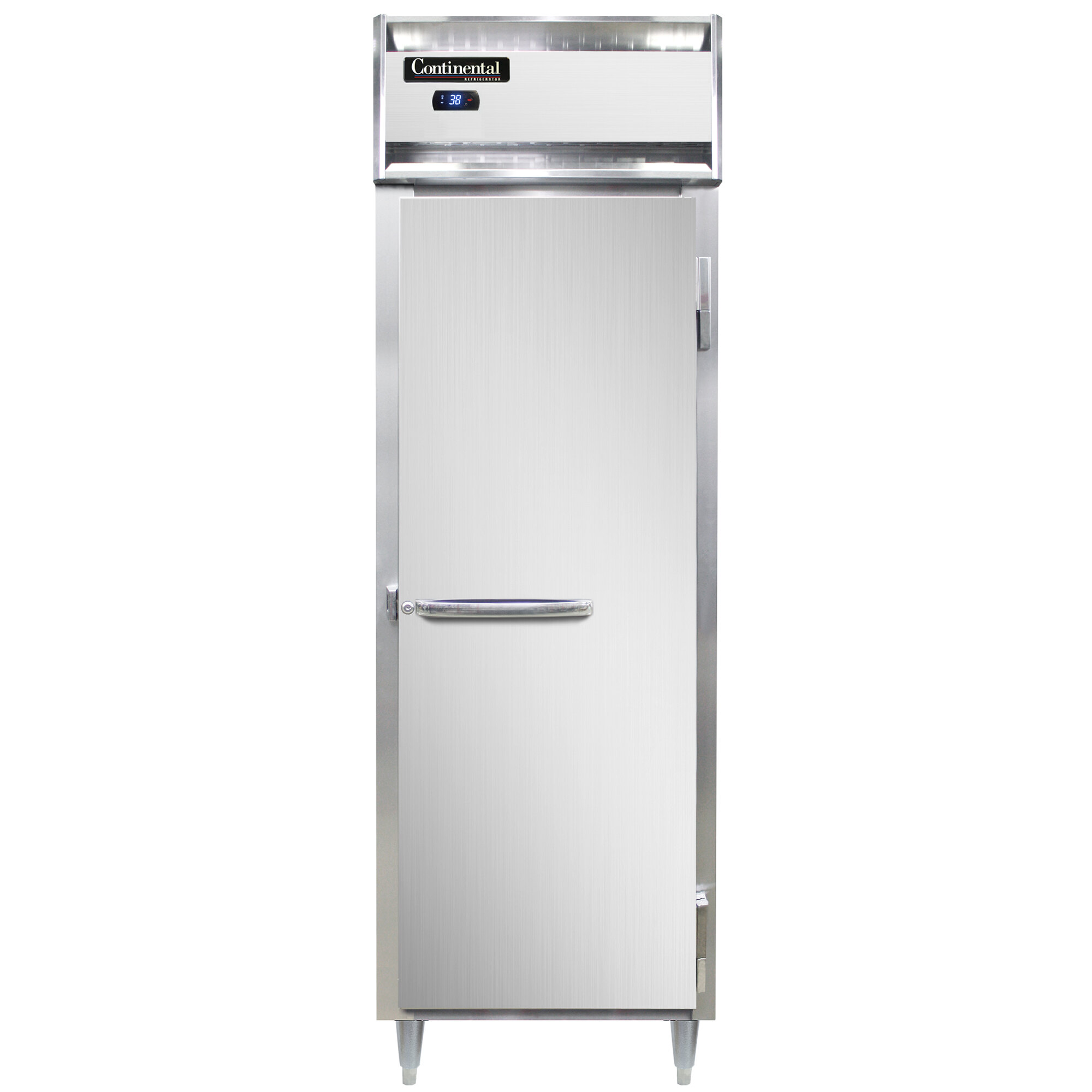 Continental DL1RS 26" Shallow Depth Solid Door ReachIn Refrigerator