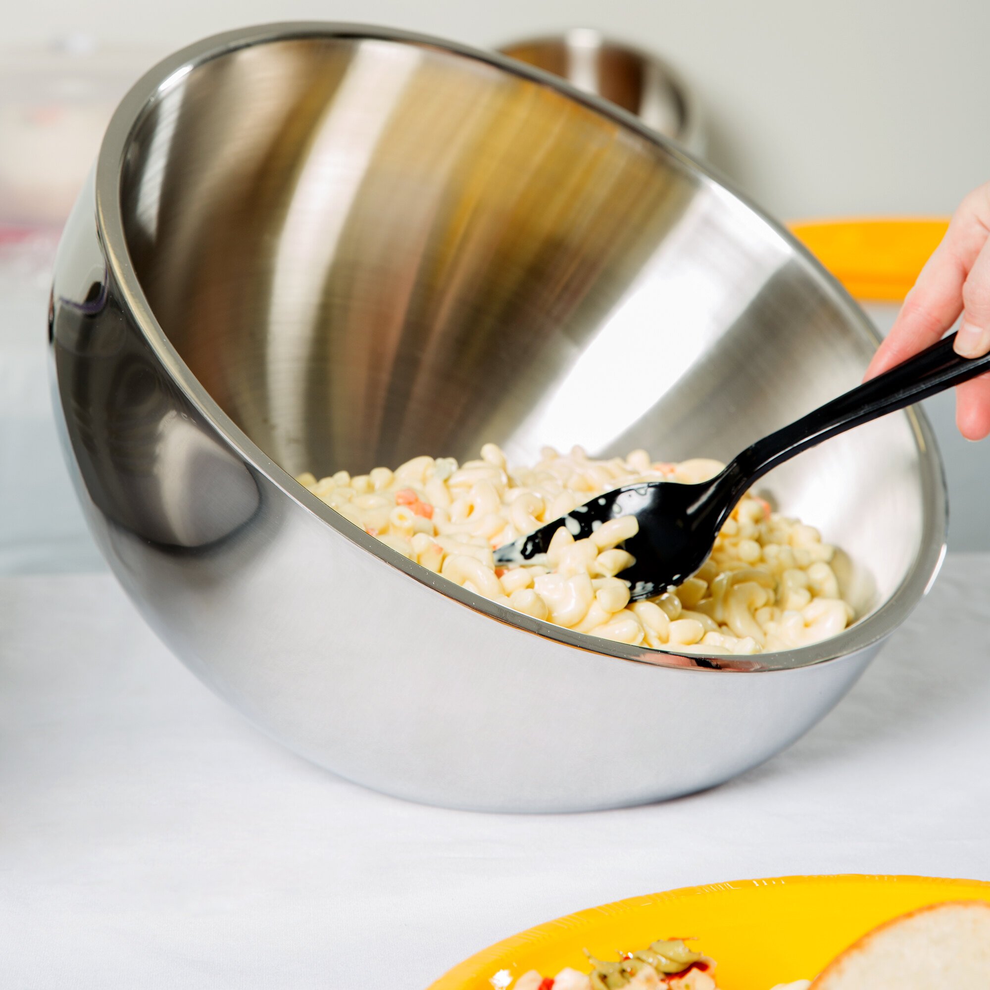 American Metalcraft AB14 304 oz. Double Wall Angled Insulated Serving