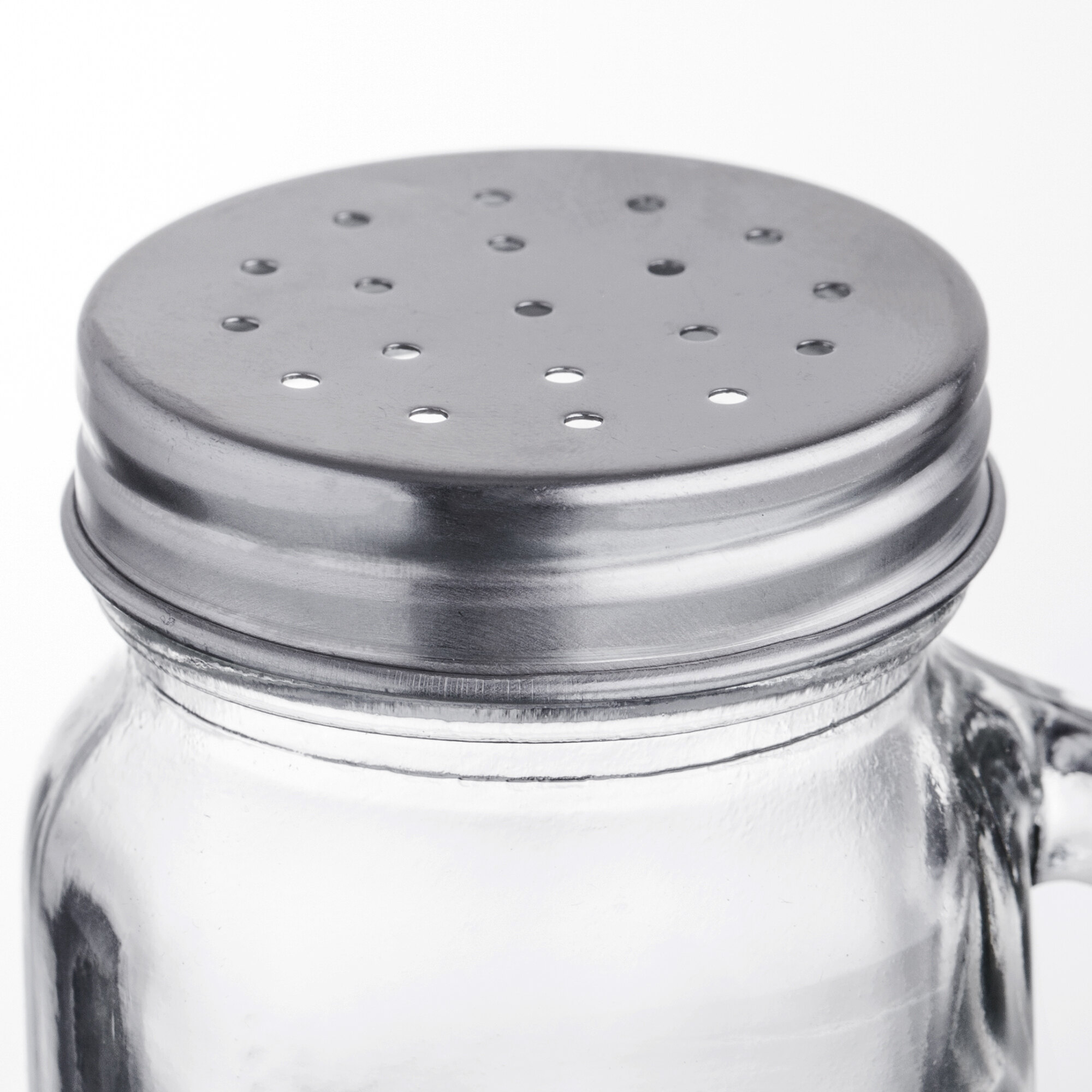 Acopa 4.75 oz. Mini Mason Jar Salt and Pepper Shaker with Handle and