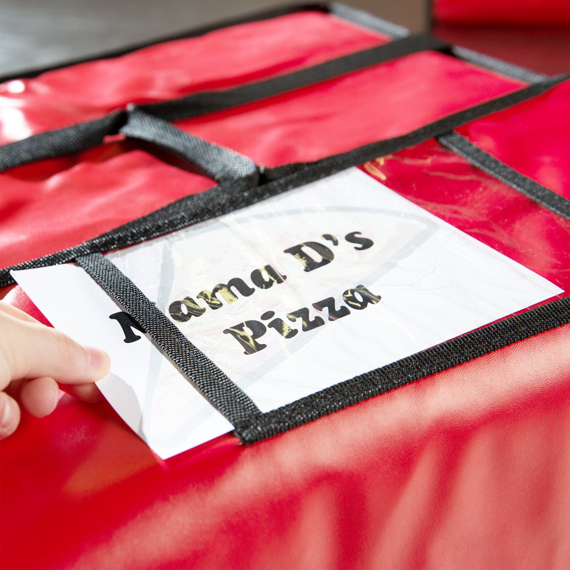 Choice 18" x 18" x 5" Vinyl Insulated Pizza Delivery Bag holds up to