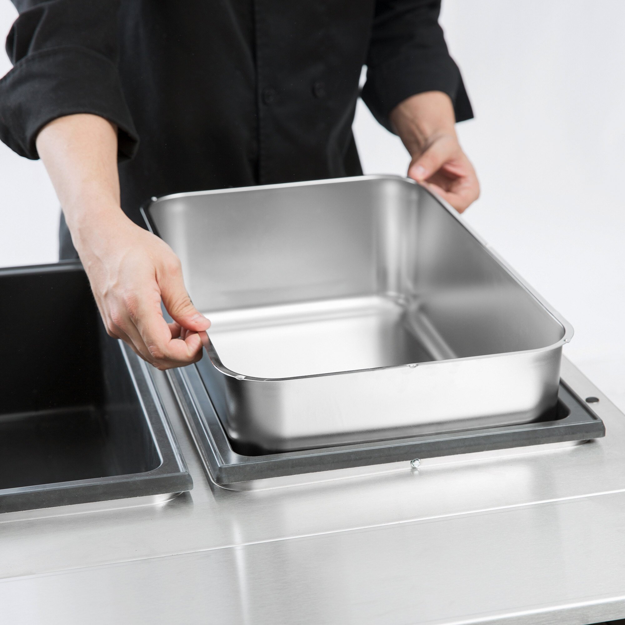 Choice Full Size 6" Deep Stainless Steel Steam Table Spillage Pan 24