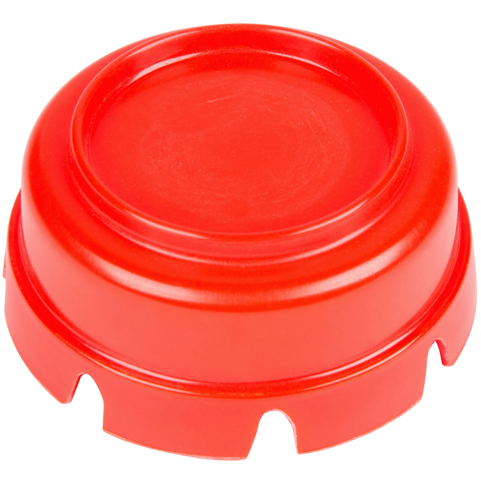 4 1/4" x 1 3/4" Red Plastic Ashtray 12/Pack