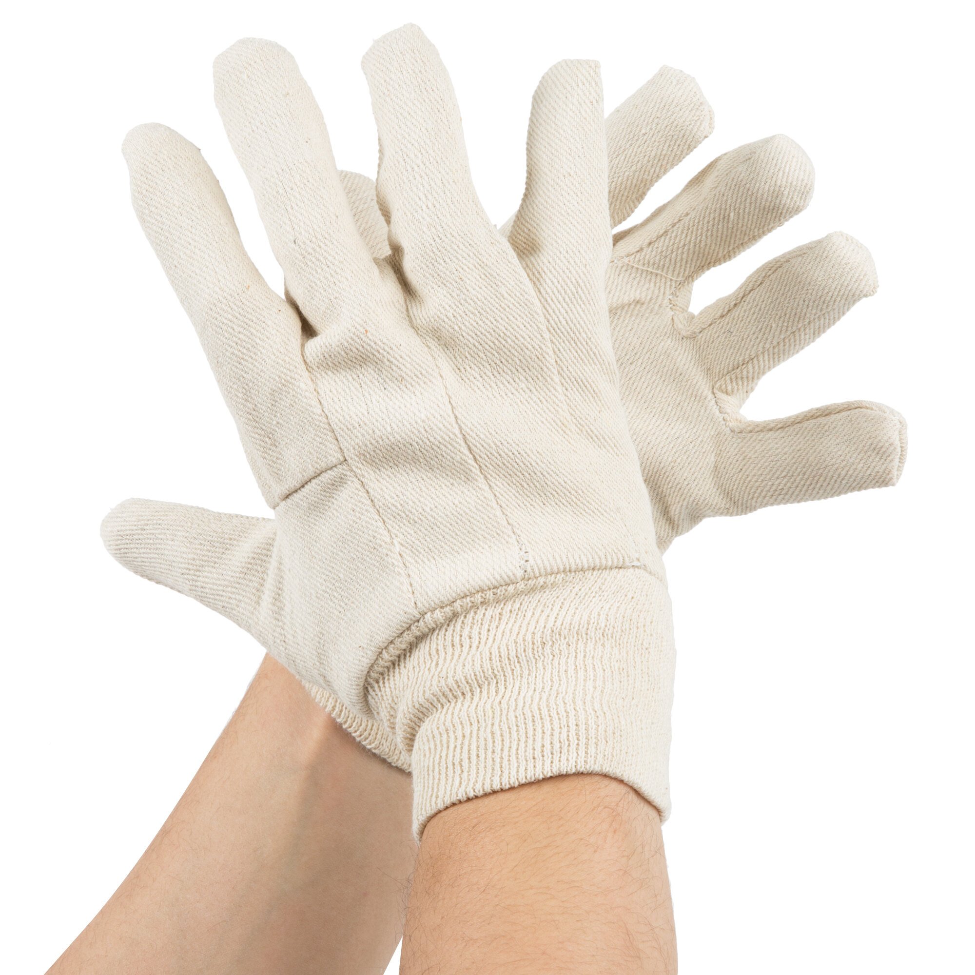 Standard Weight Polyester / Cotton Canvas Work Gloves Large Pair