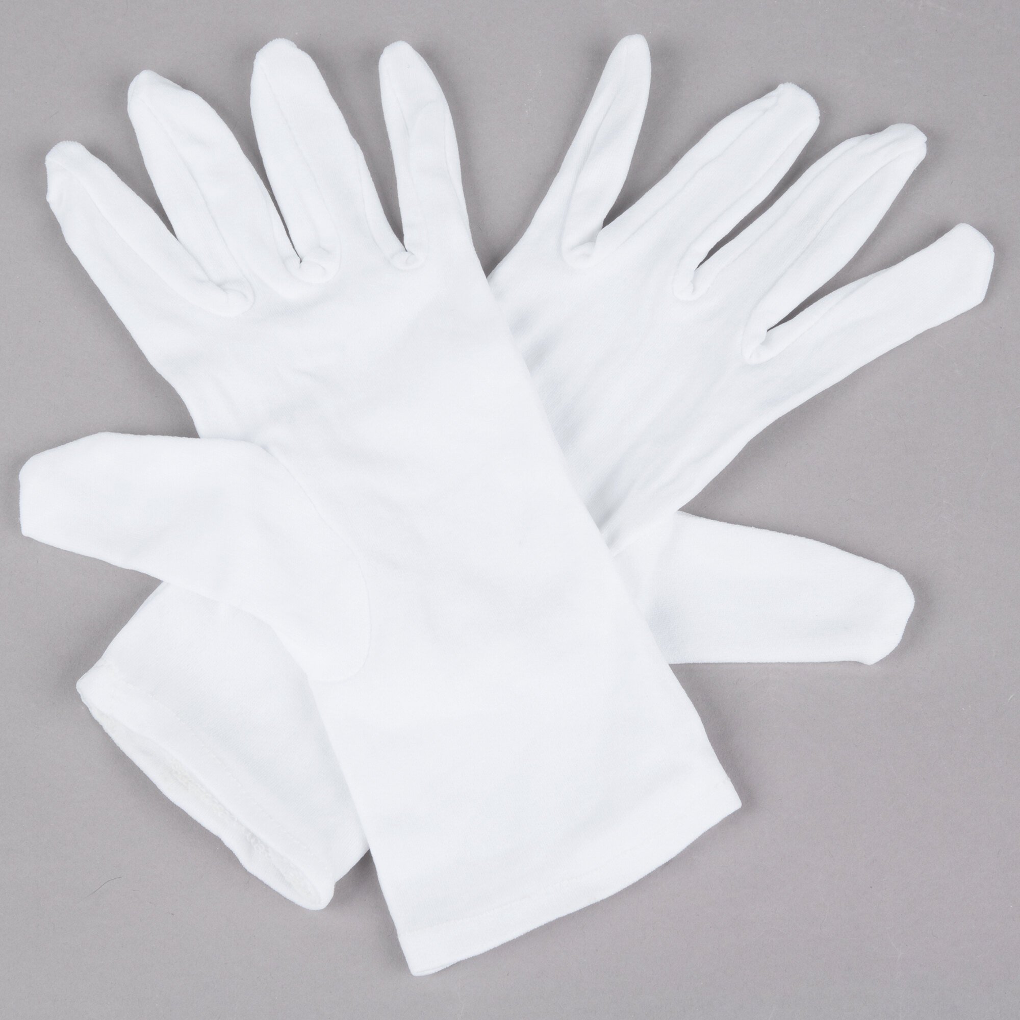 Men's White Stretch Nylon Inspector's Gloves - Large - Pair - 12/Pack