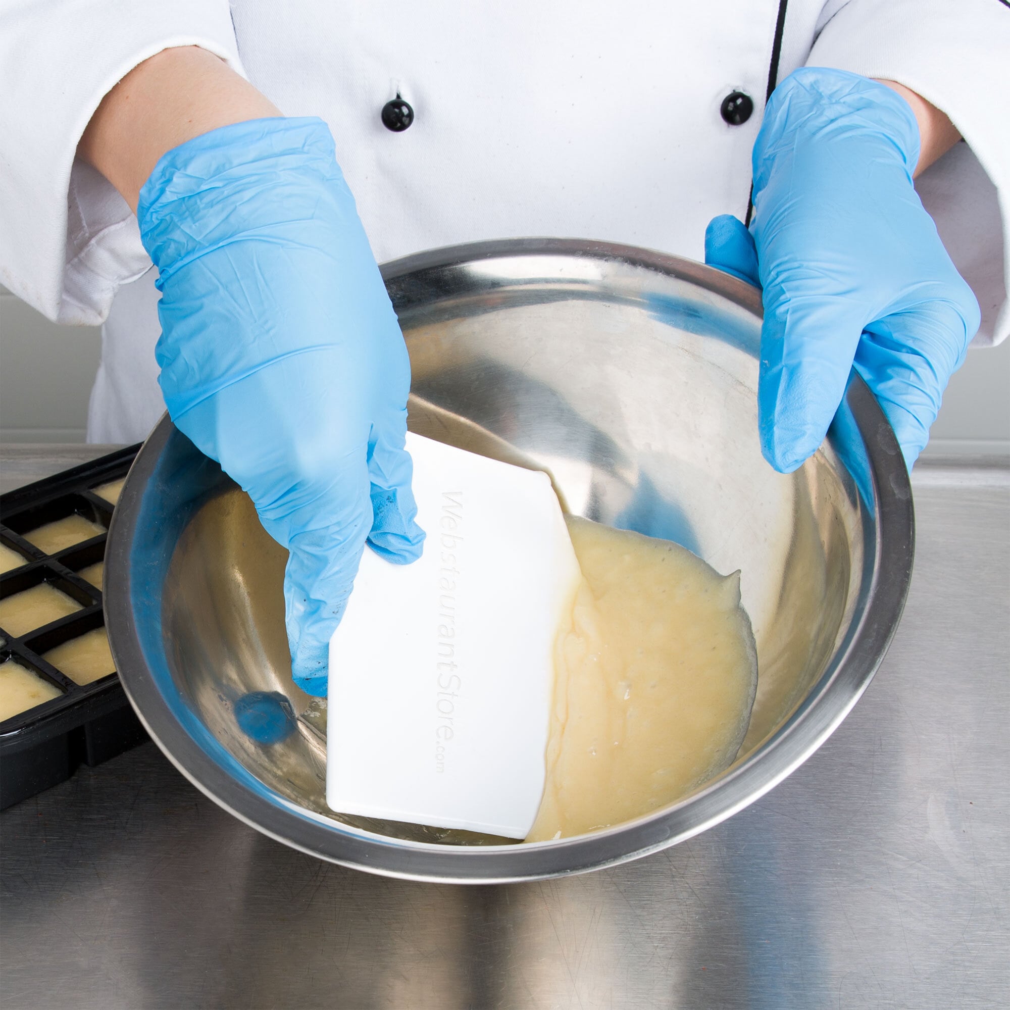 StraightEdge Plastic Bowl Scraper 5.25" x 3.75"