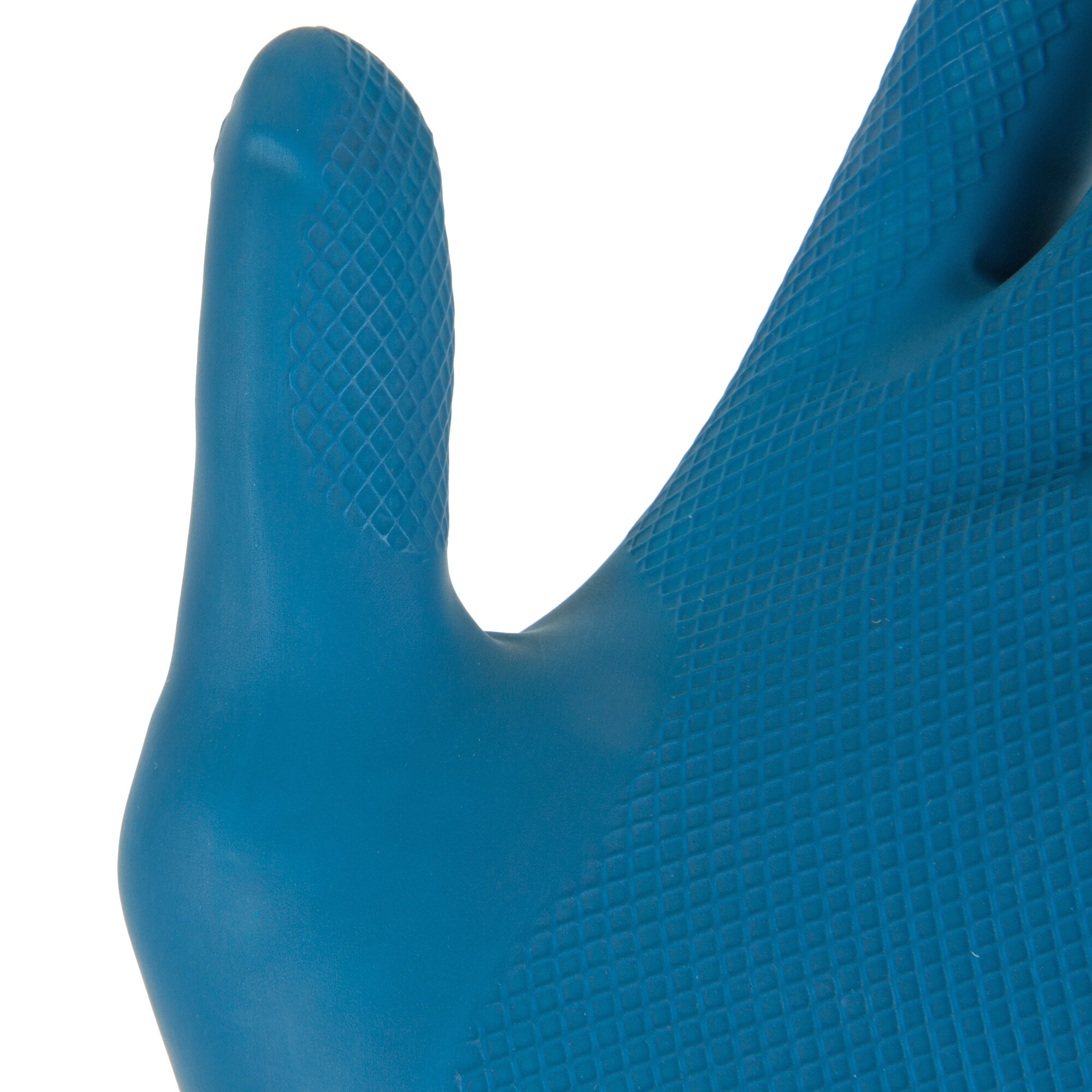 Premium 18Mil Blue Embossed Unsupported Latex Gloves Small Pair