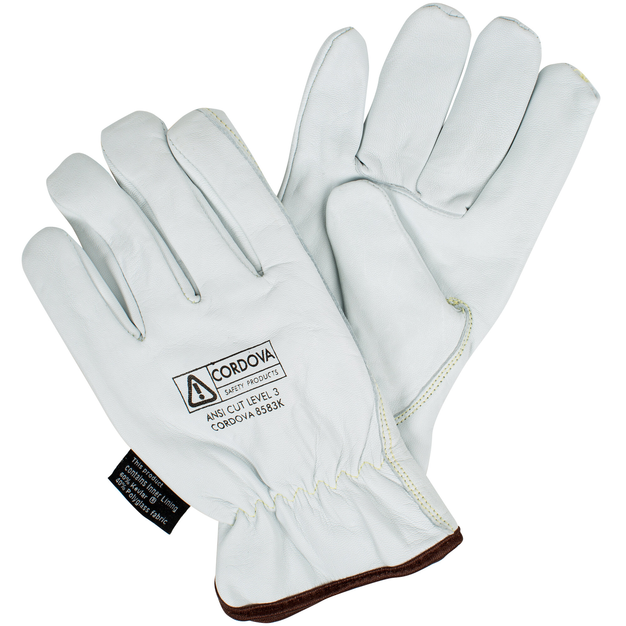 Premium Grain Goatskin Driver's Gloves with Kevlar® / Glass Fiber