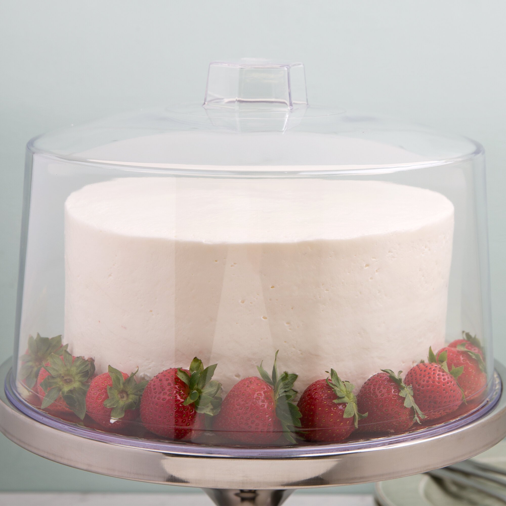 Tablecraft 421 12" Clear Plastic Cake Cover