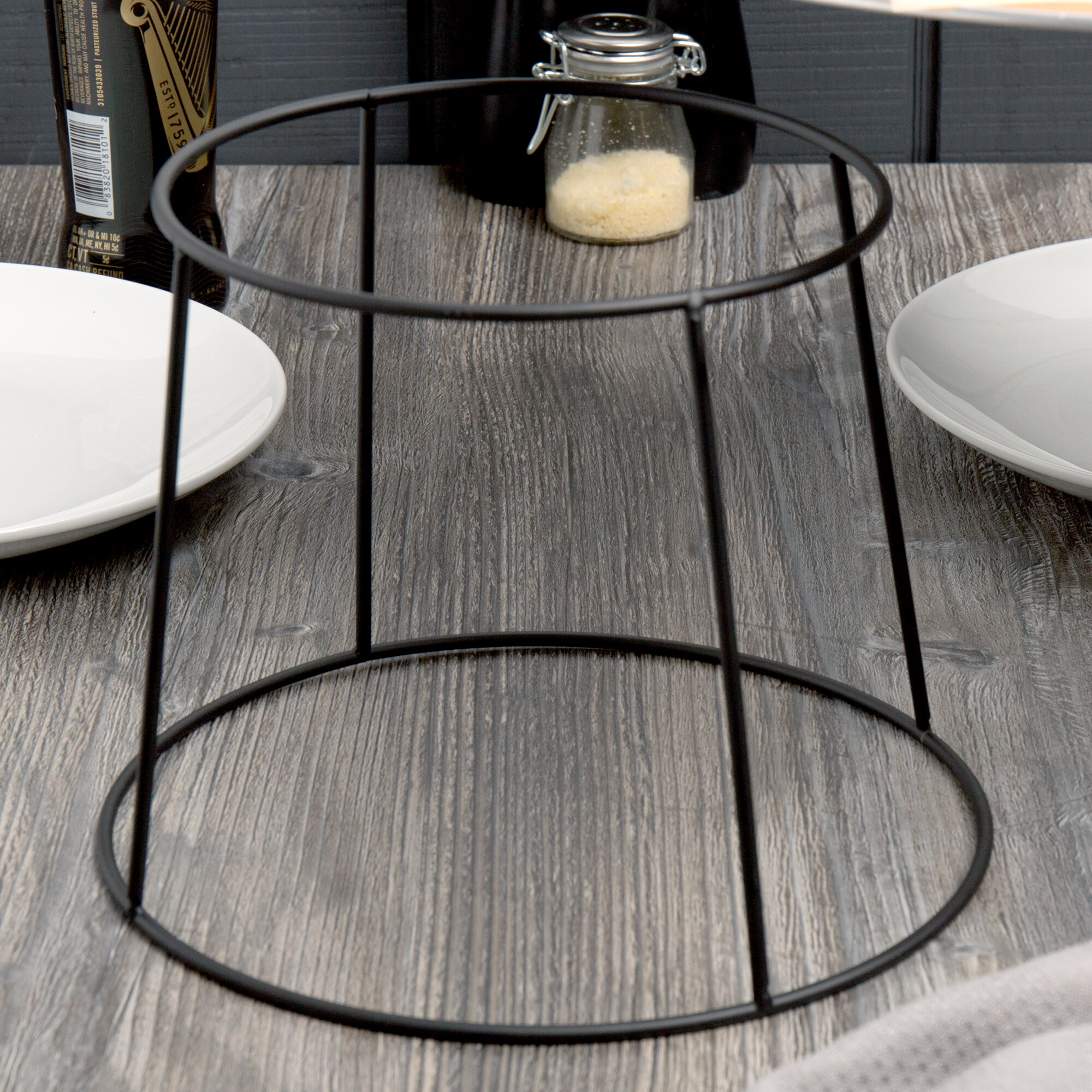 Choice 7" Round Black Metal Display Stand