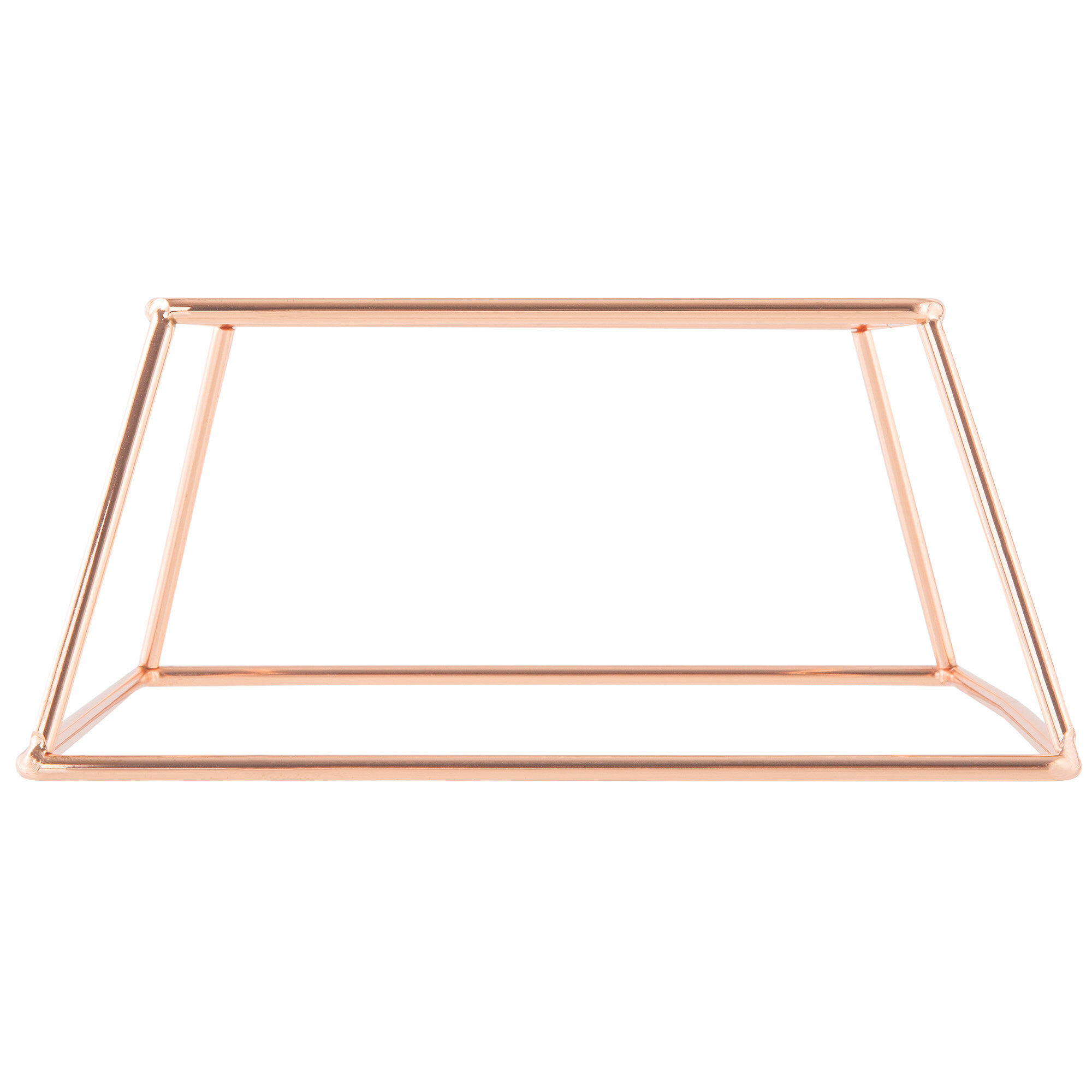 Choice 4" Square Rose Gold Metal Display Stand