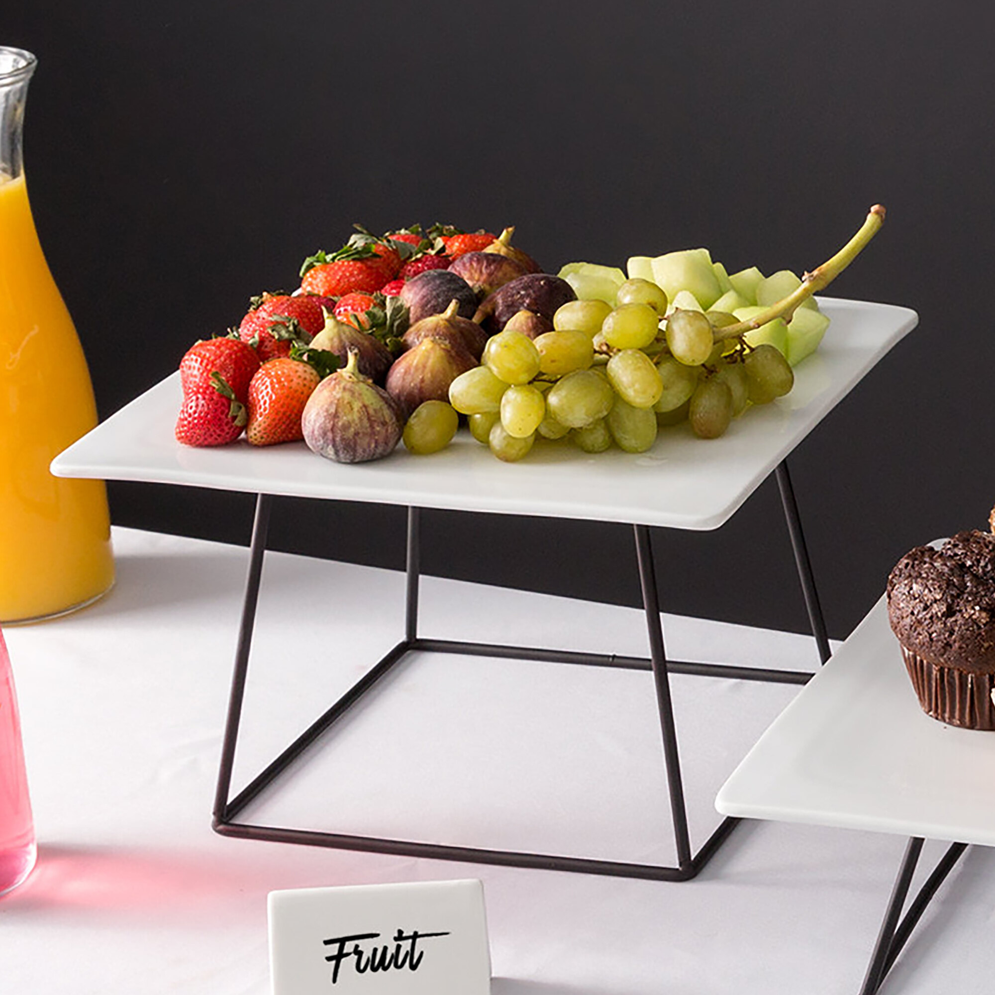 Choice 7" Square Black Metal Display Stand