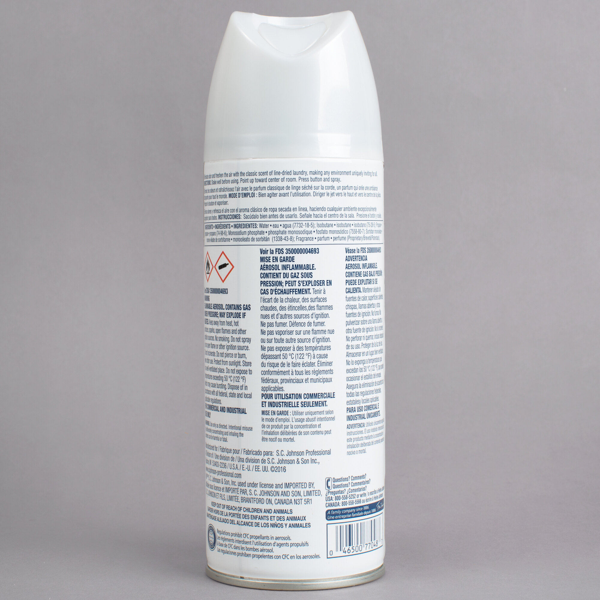 SC Johnson Glade® 682277 13.8 oz. Clean Linen® Air Freshener 12/Case