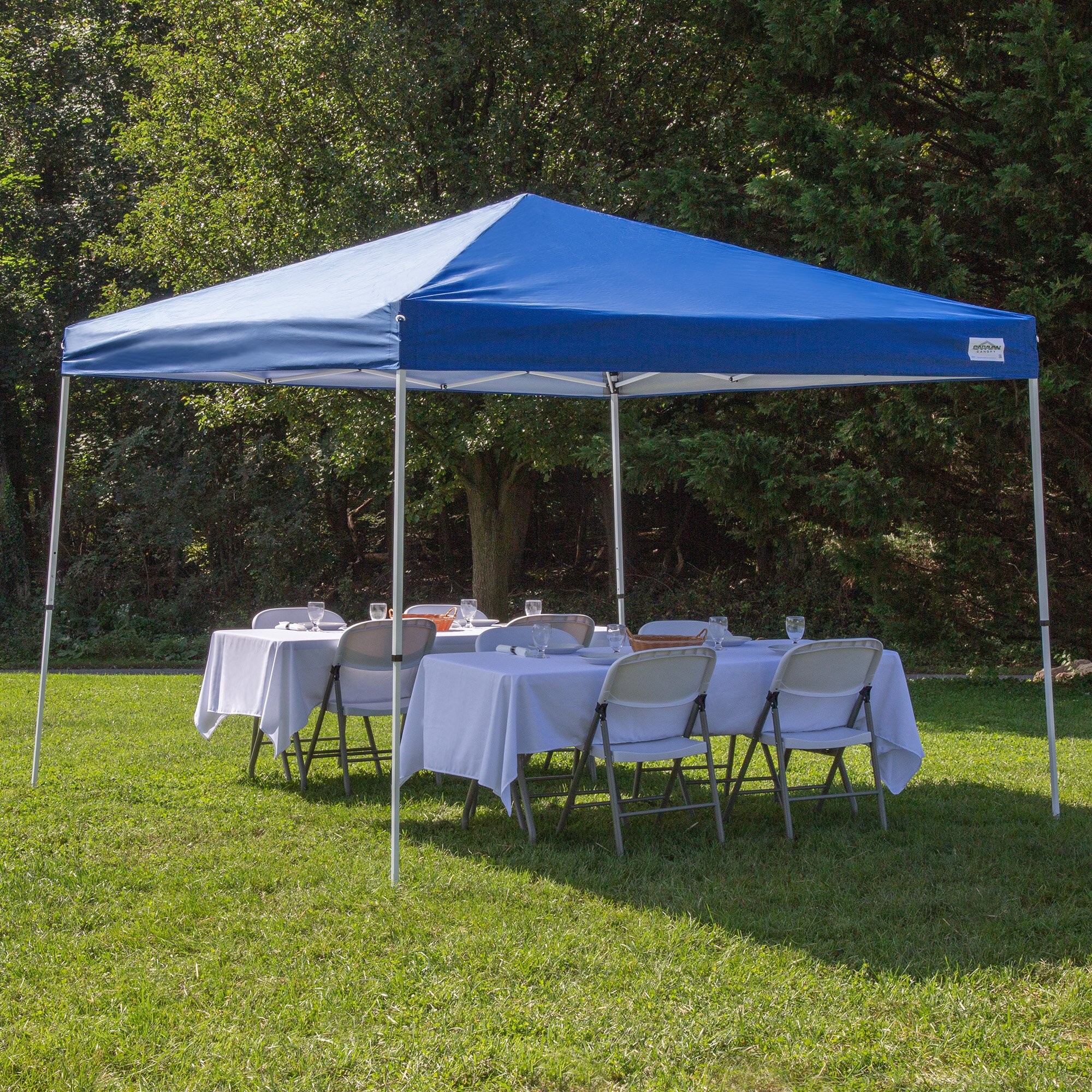 Caravan Canopy 21007900020 V-Series Pro 2 10' x 10' Blue Straight Leg ...