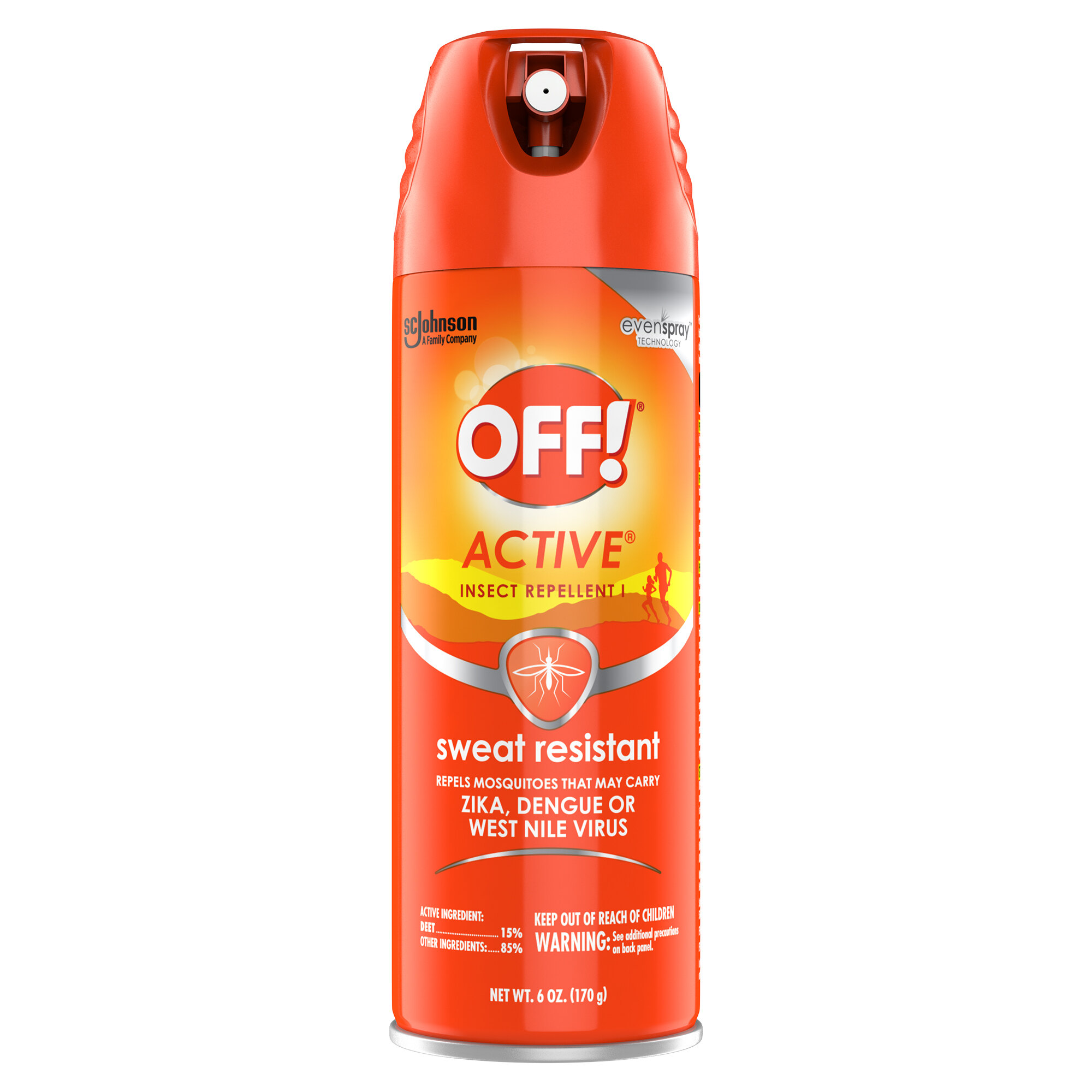 SC Johnson OFF!® 611079 6 oz. Active Insect Repellent I 12/Case