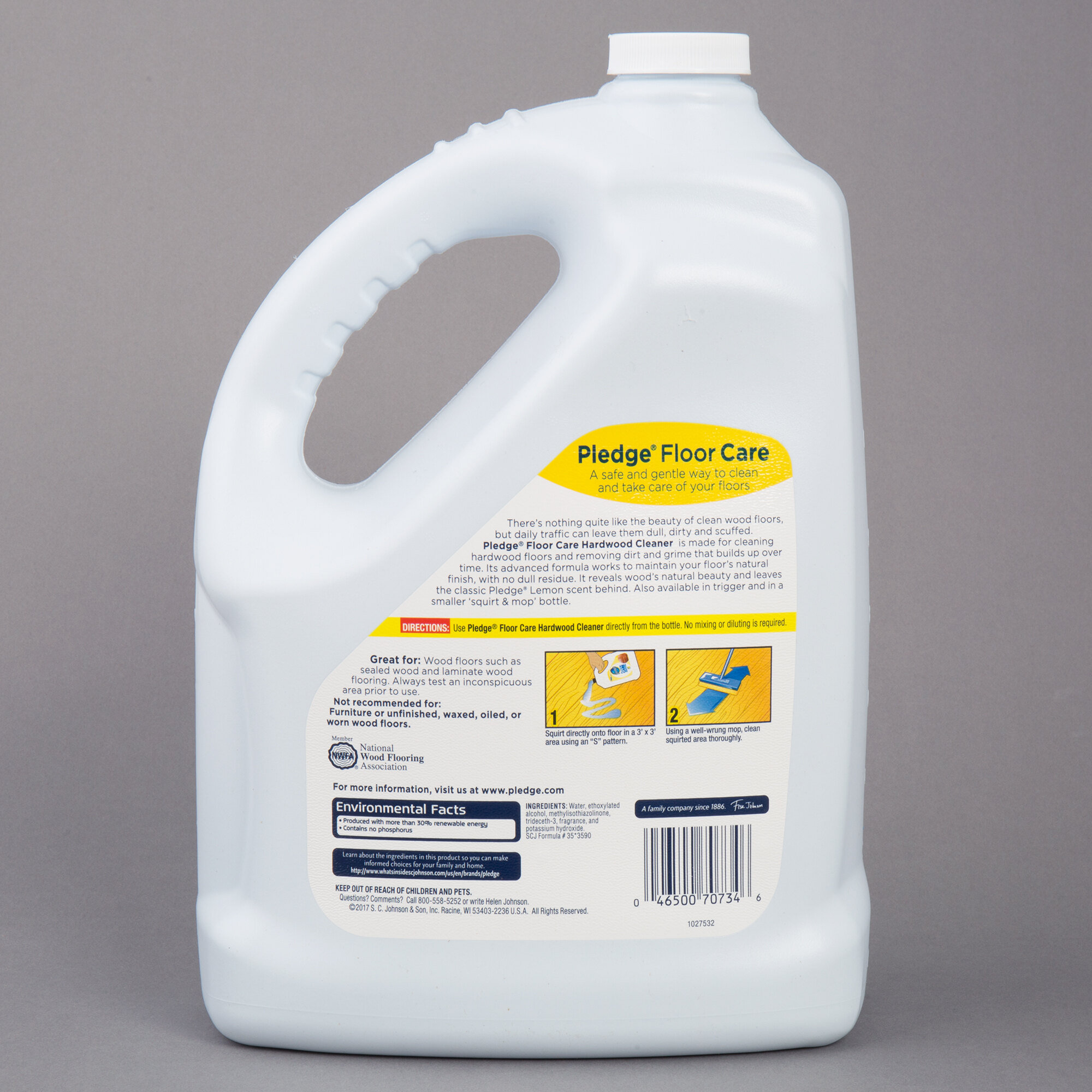 SC Johnson Pledge® 605896 1 Gallon / 128 oz. Hardwood Floor Care Cleaner