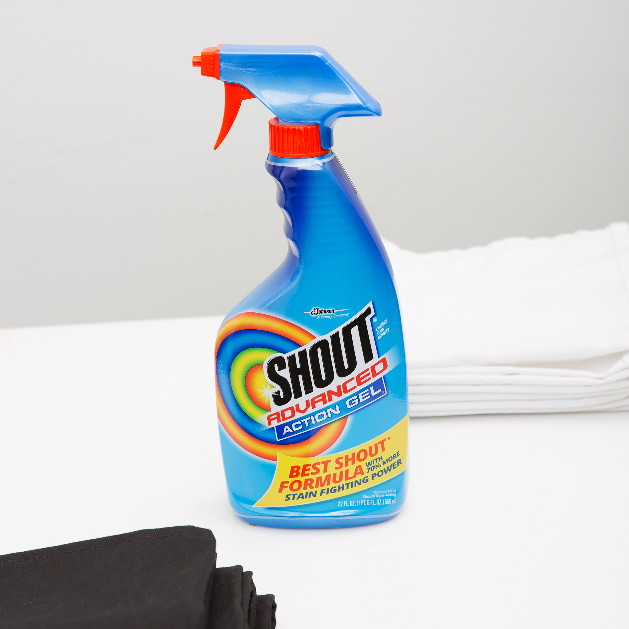 SC Johnson Shout® 652520 22 oz. Advanced Action Gel® Spot Treatment Spray
