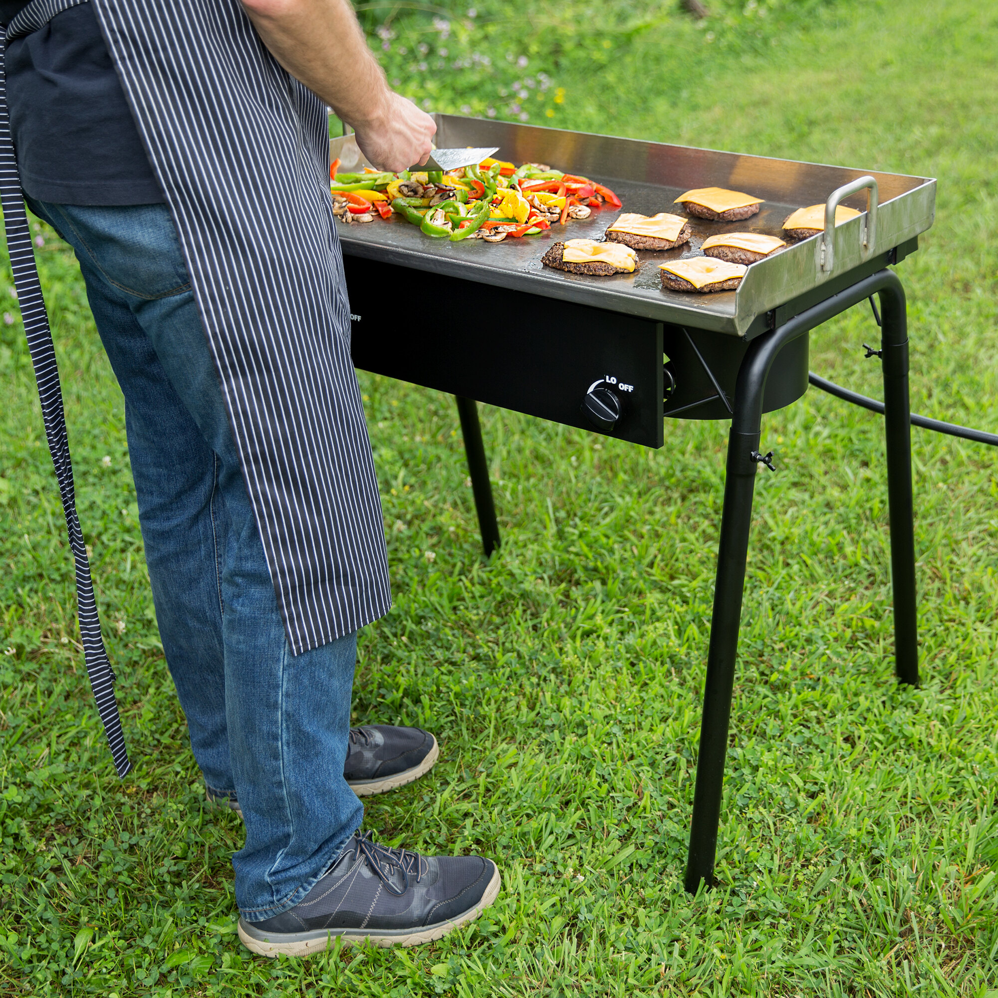 Outdoor Flat Top Griddle, 30" x 16" WebstaurantStore