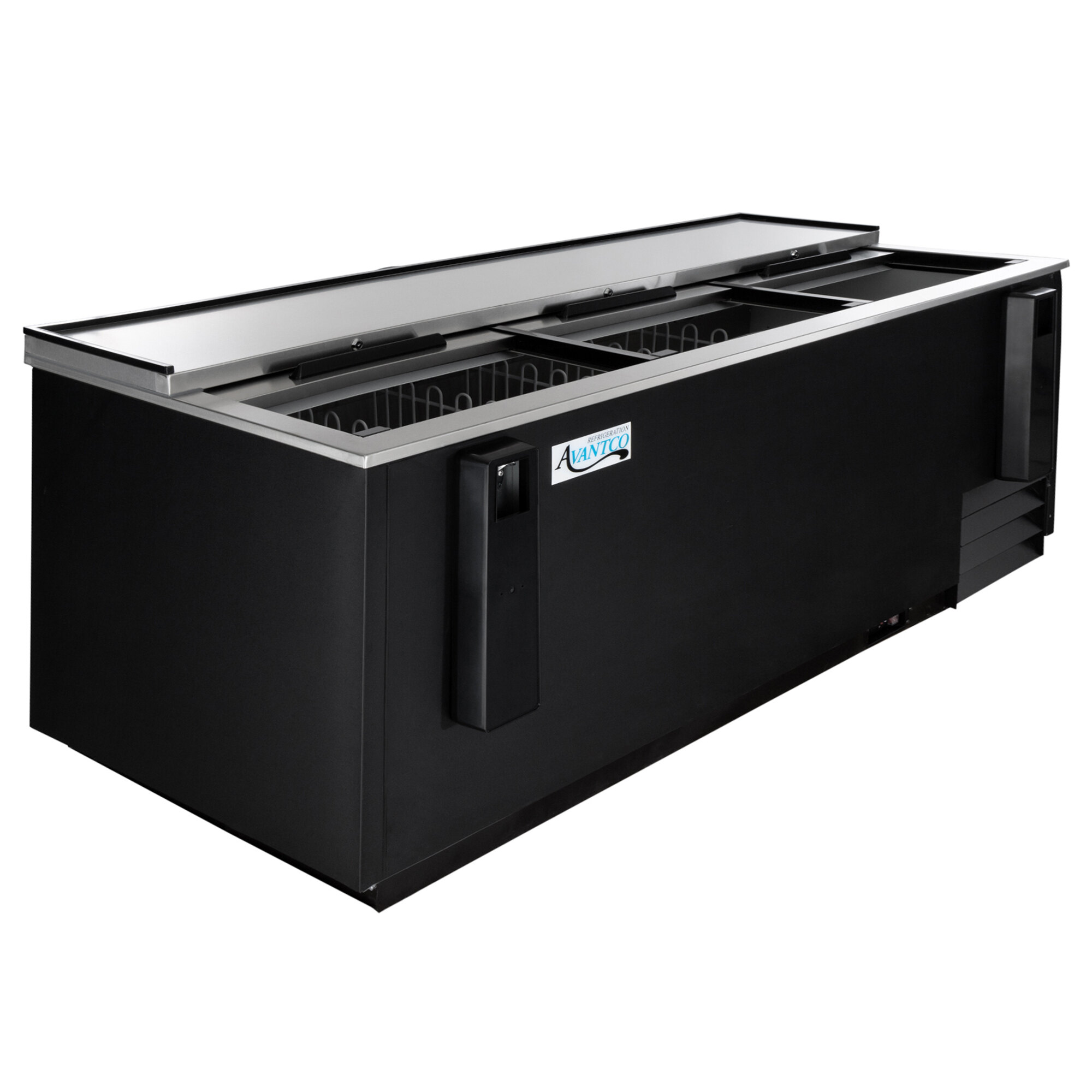 Avantco HBB80HC 80" Black Horizontal Bottle Cooler