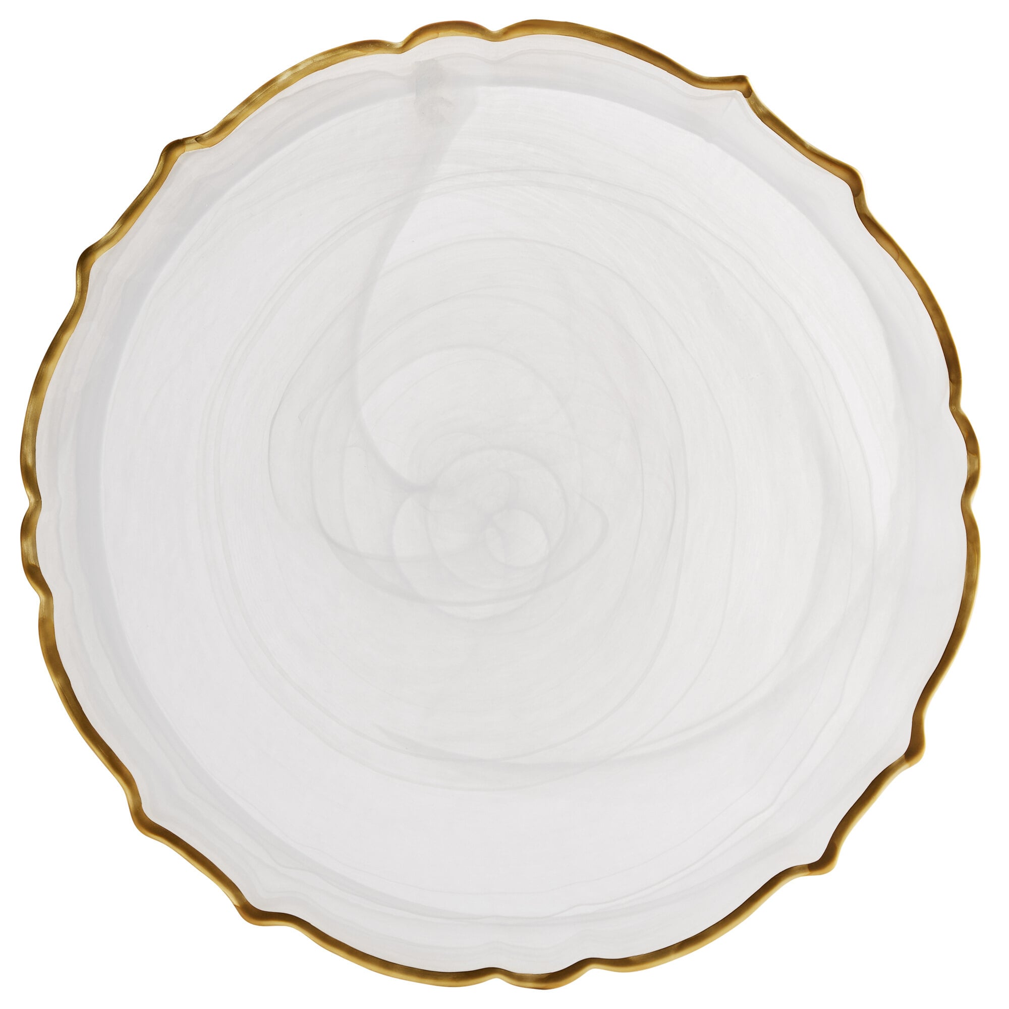 Jay Companies Divine Glass Charger Plates 4-Piece Set - Gold 13