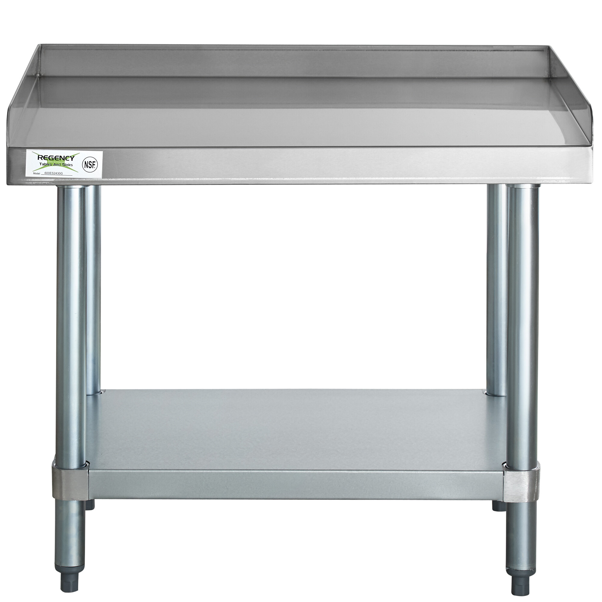 Regency 24" x 30" 16Gauge Stainless Steel Equipment Stand with
