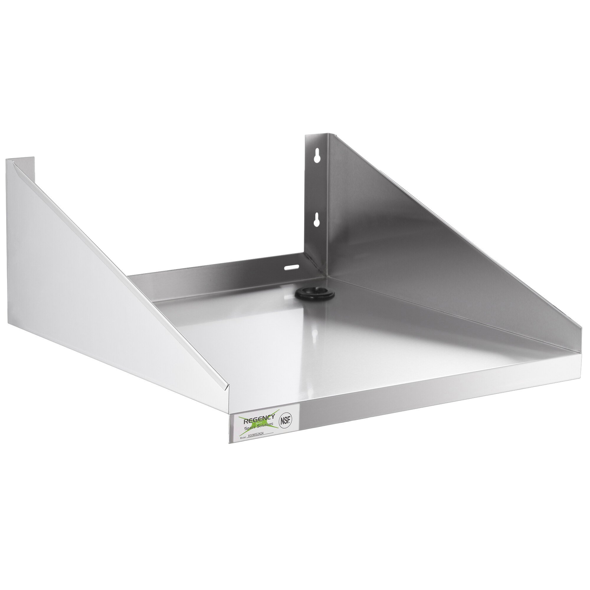 Regency 24 X 24 Stainless Steel Microwave Shelf   2112946 