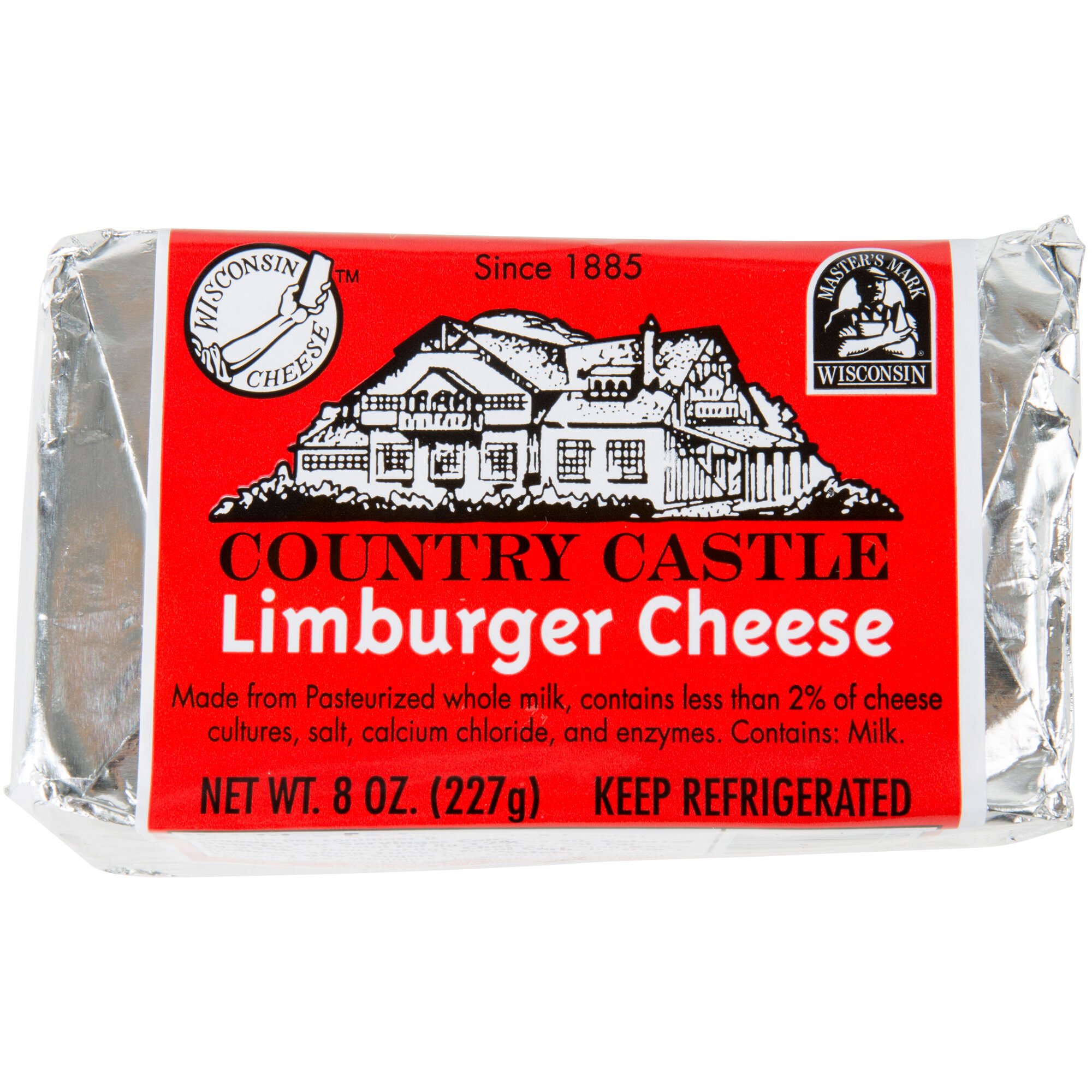 Country Castle Limburger Cheese by Chalet Cheese (8 oz. Block 12/Case)