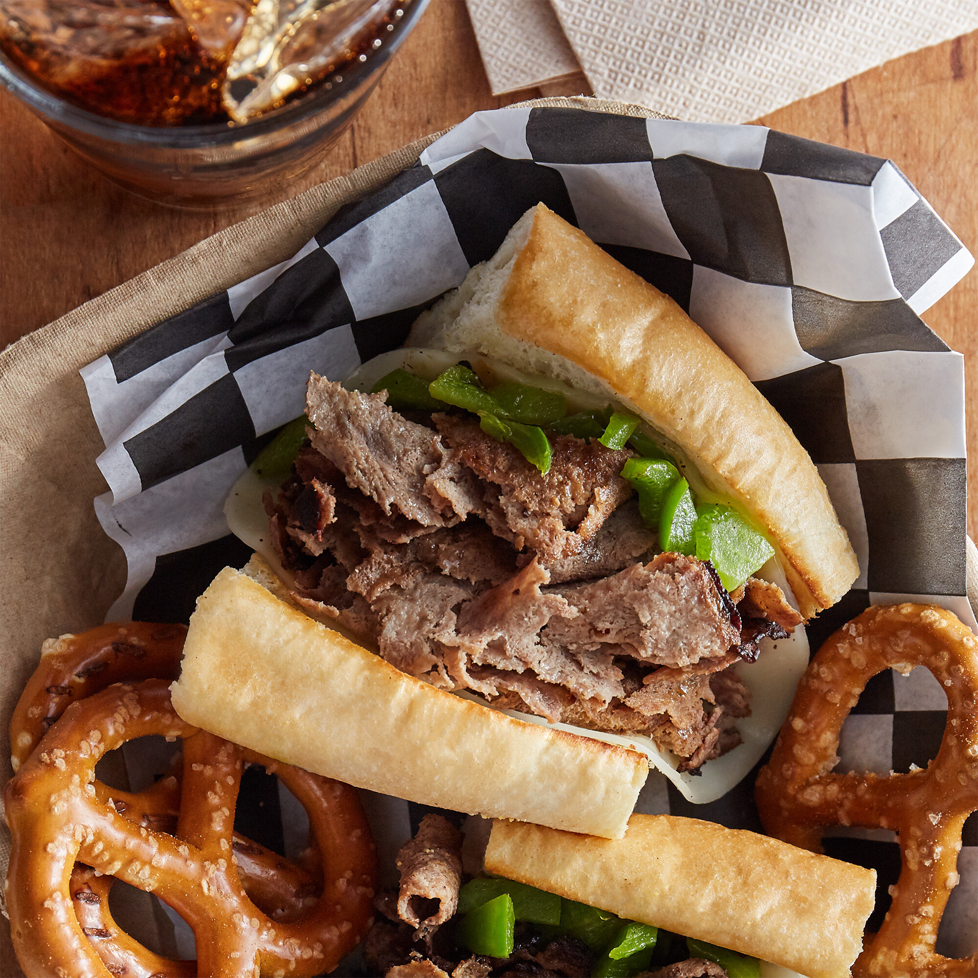 B&M Philly Steaks 4 Oz. Chunked And Formed Choice Beef Sandwich Slices ...