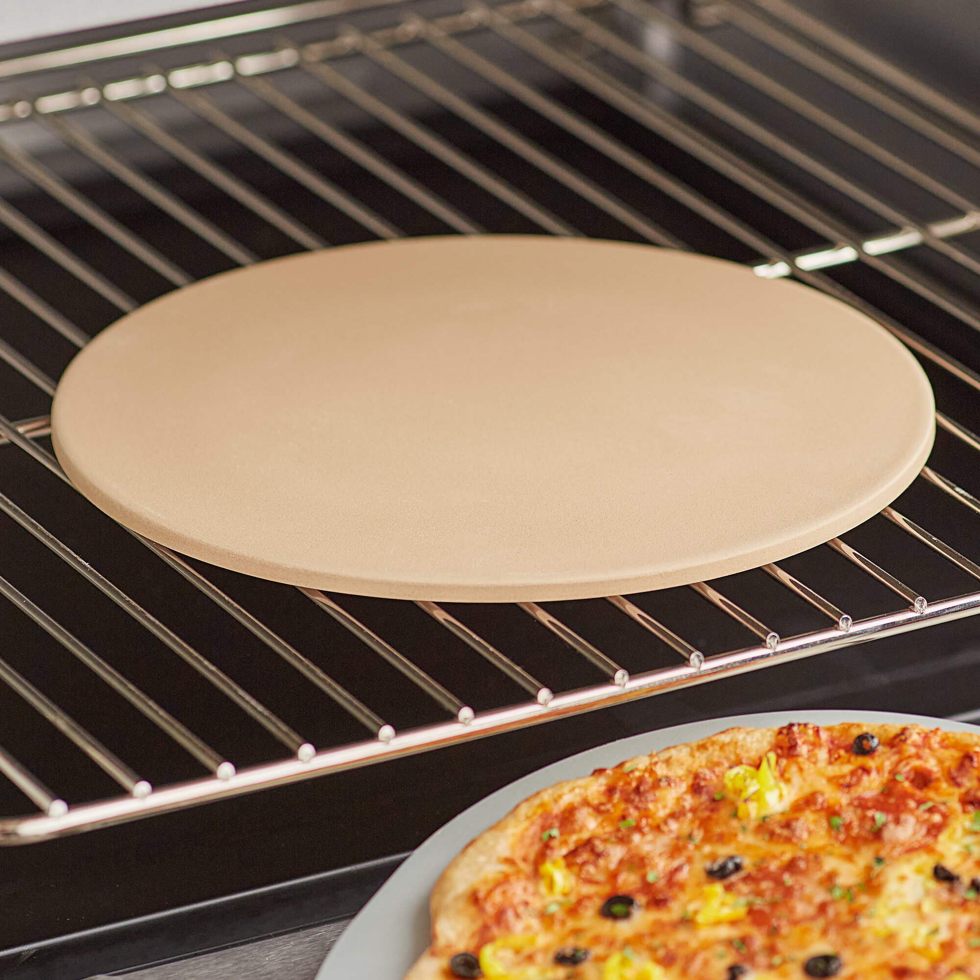 American Metalcraft STONE13 13" Round Ceramic Economy Pizza Stone