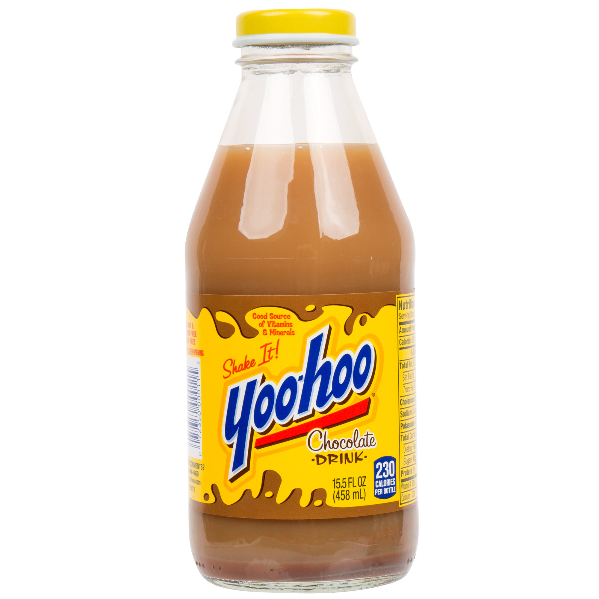 Yoohoo Chocolate Drink, 16 oz. Glass Bottles 24/Case