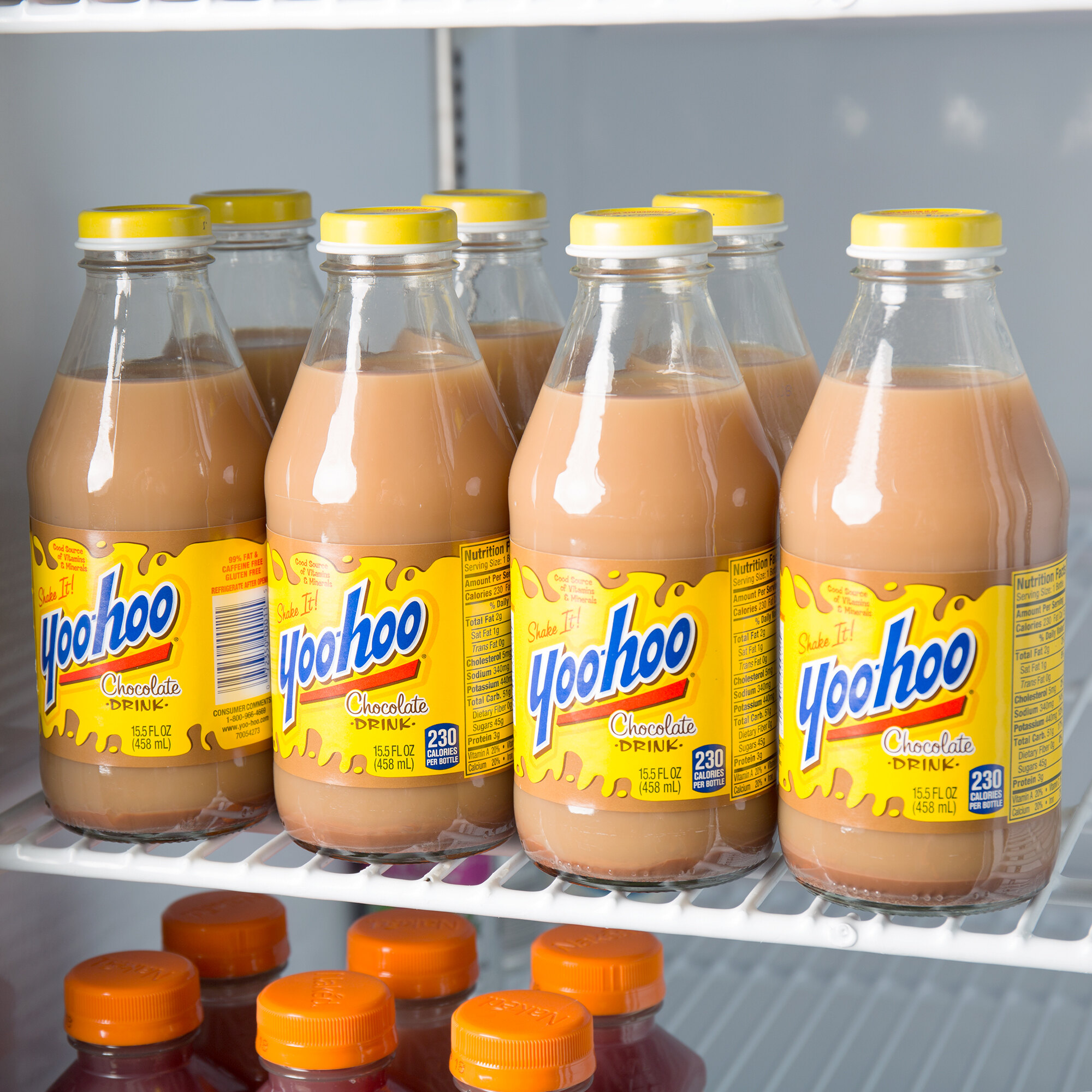 Yoohoo Chocolate Drink, 16 oz. Glass Bottles 24/Case