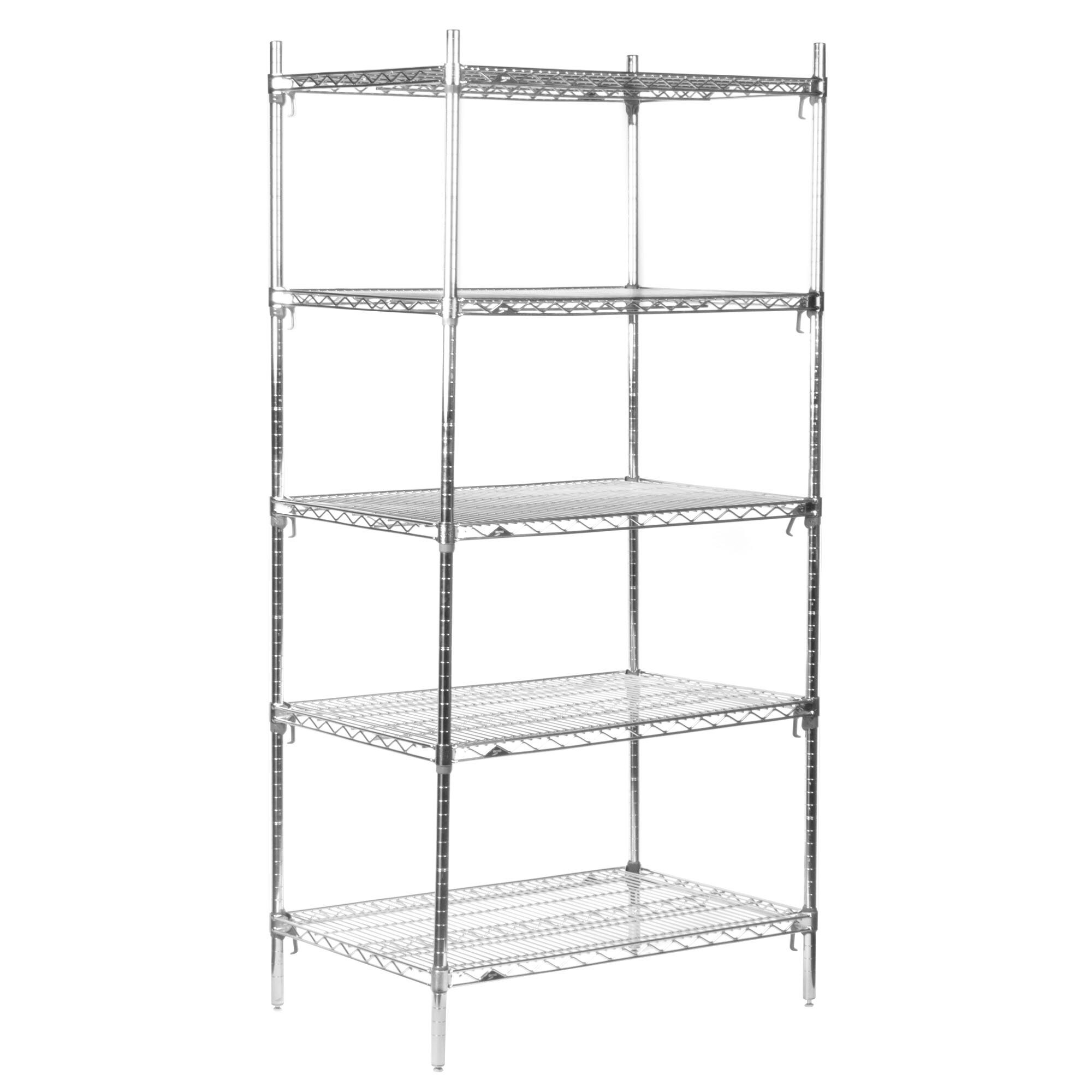 Metro 5A537C Stationary Super Erecta Adjustable 2 Series Chrome Wire ...