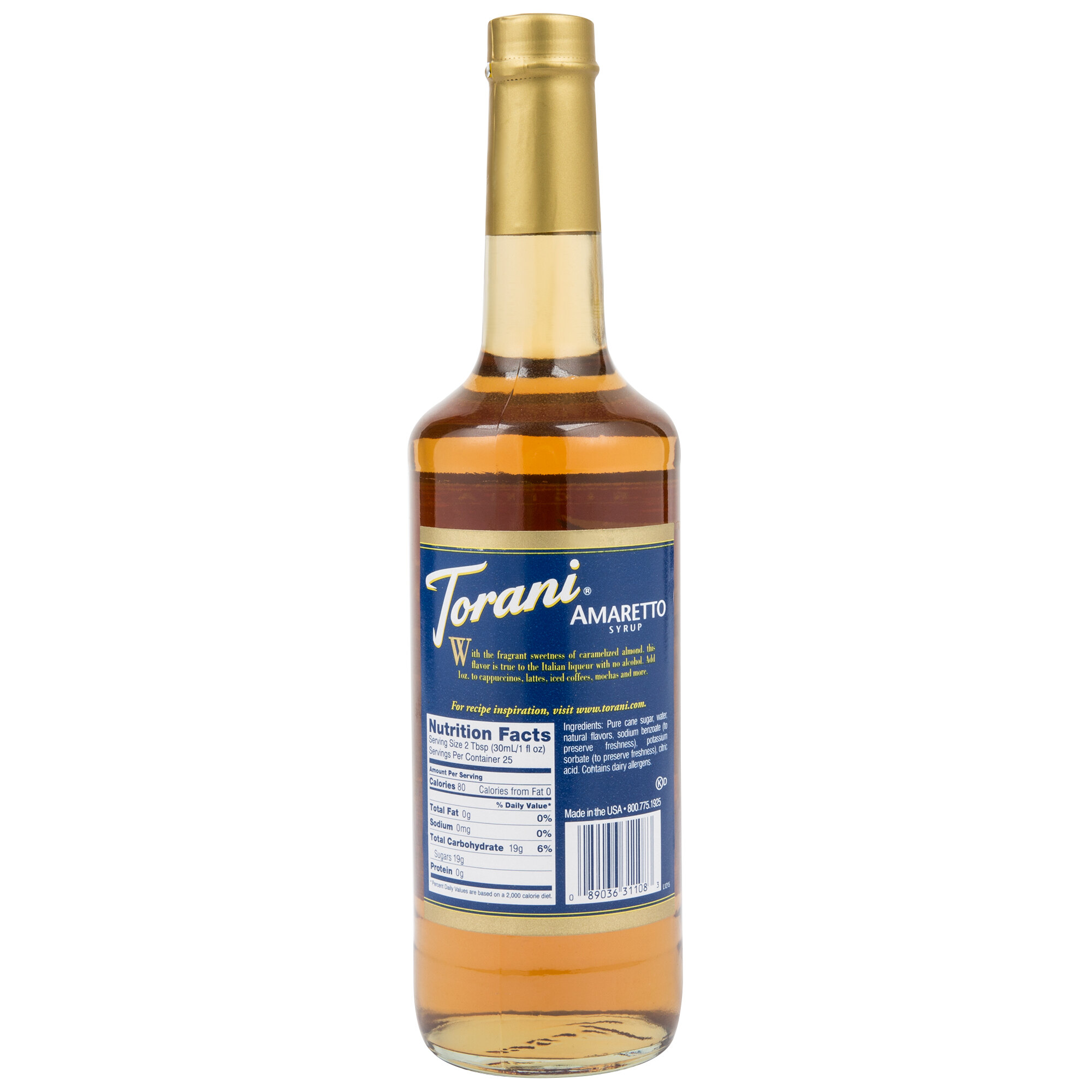 Torani Amaretto Syrup 750 mL staurantStore