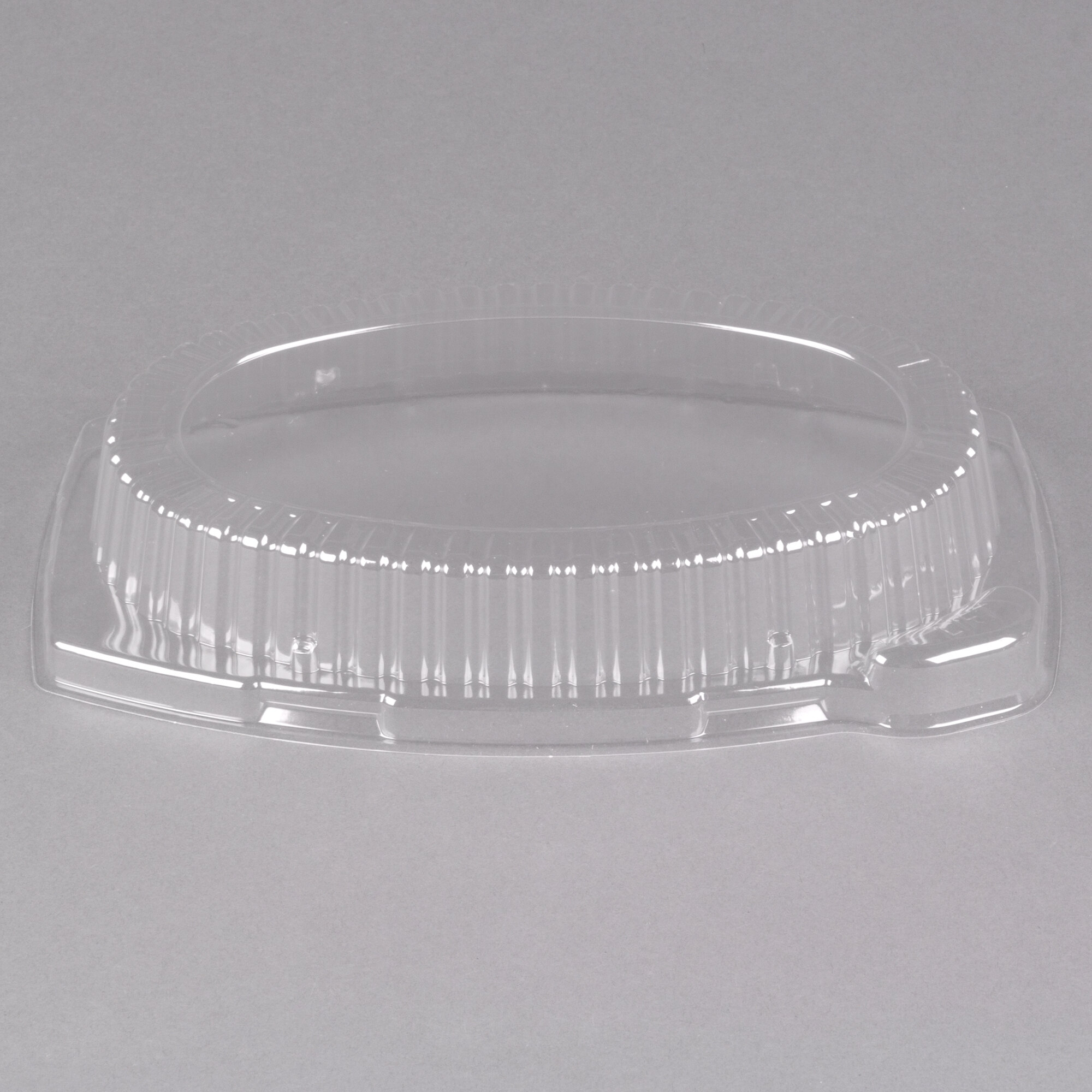Dart CL9PR 9" Clear Plastic Oval Dome Platter Cover 125/Pack